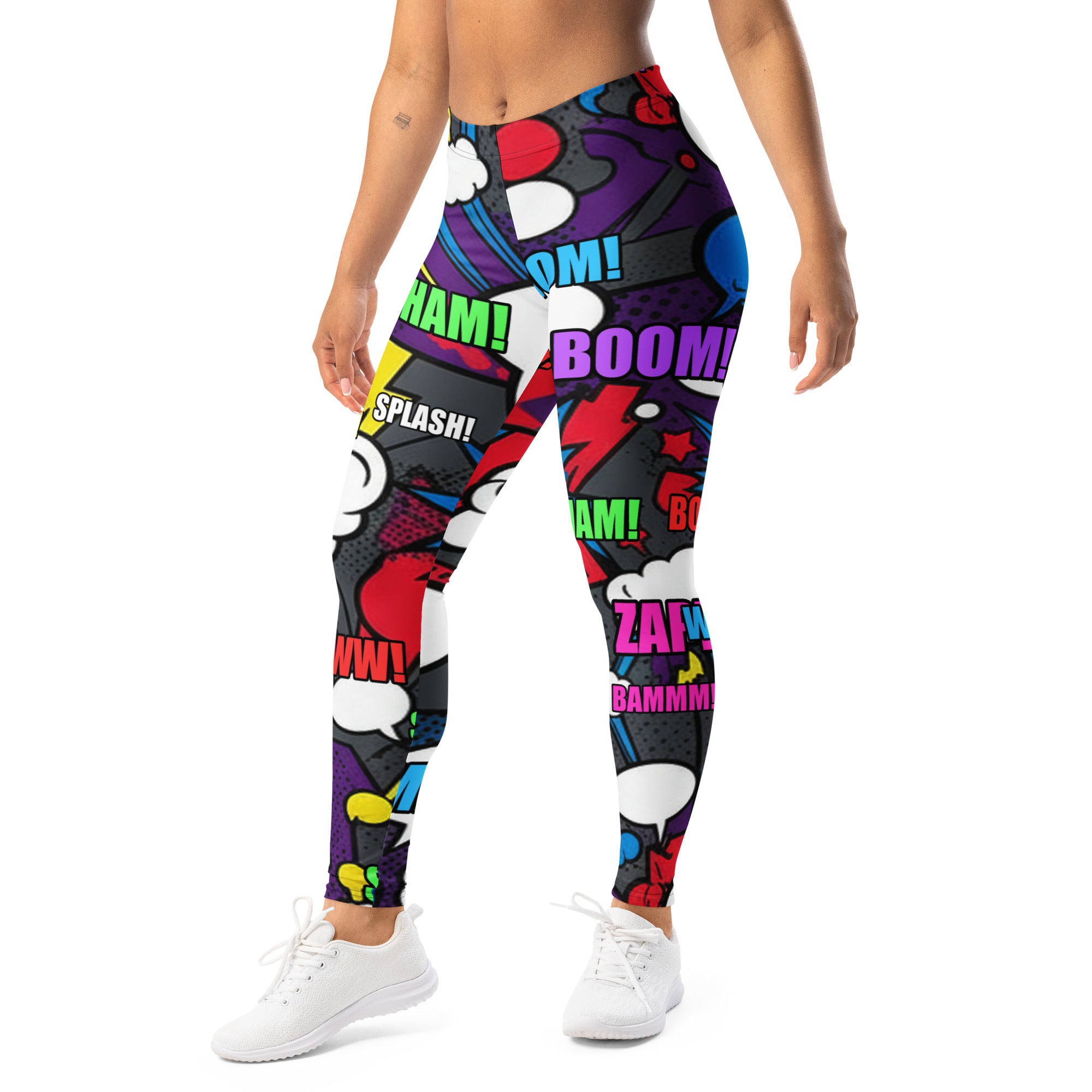 Comic Strip Dark Knight Leggings | GearBunch