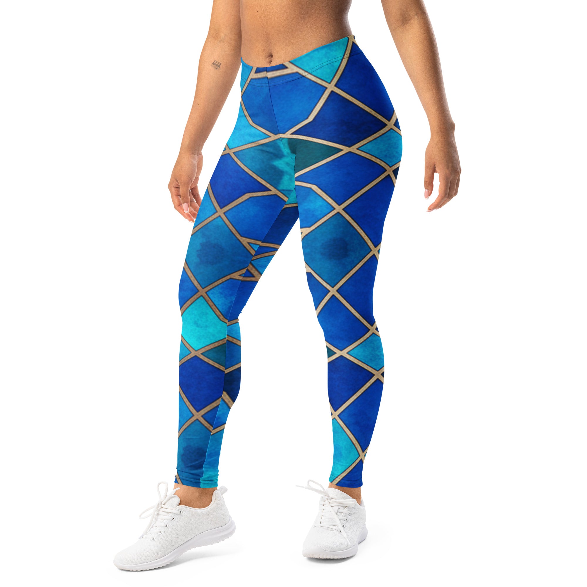Arabic Sapphire Bronze Leggings | GearBunch
