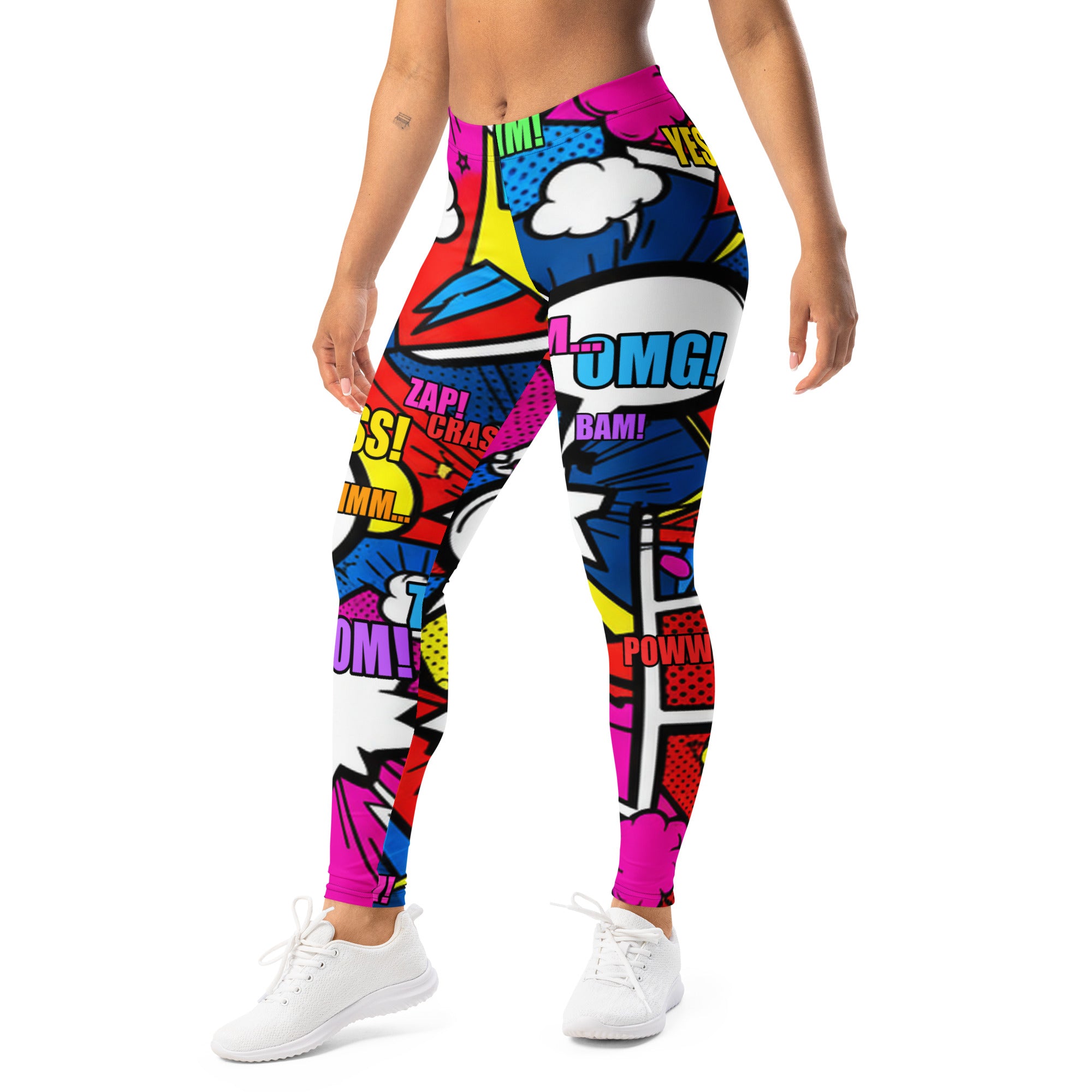 Comic Strip Ninja Night Leggings | GearBunch