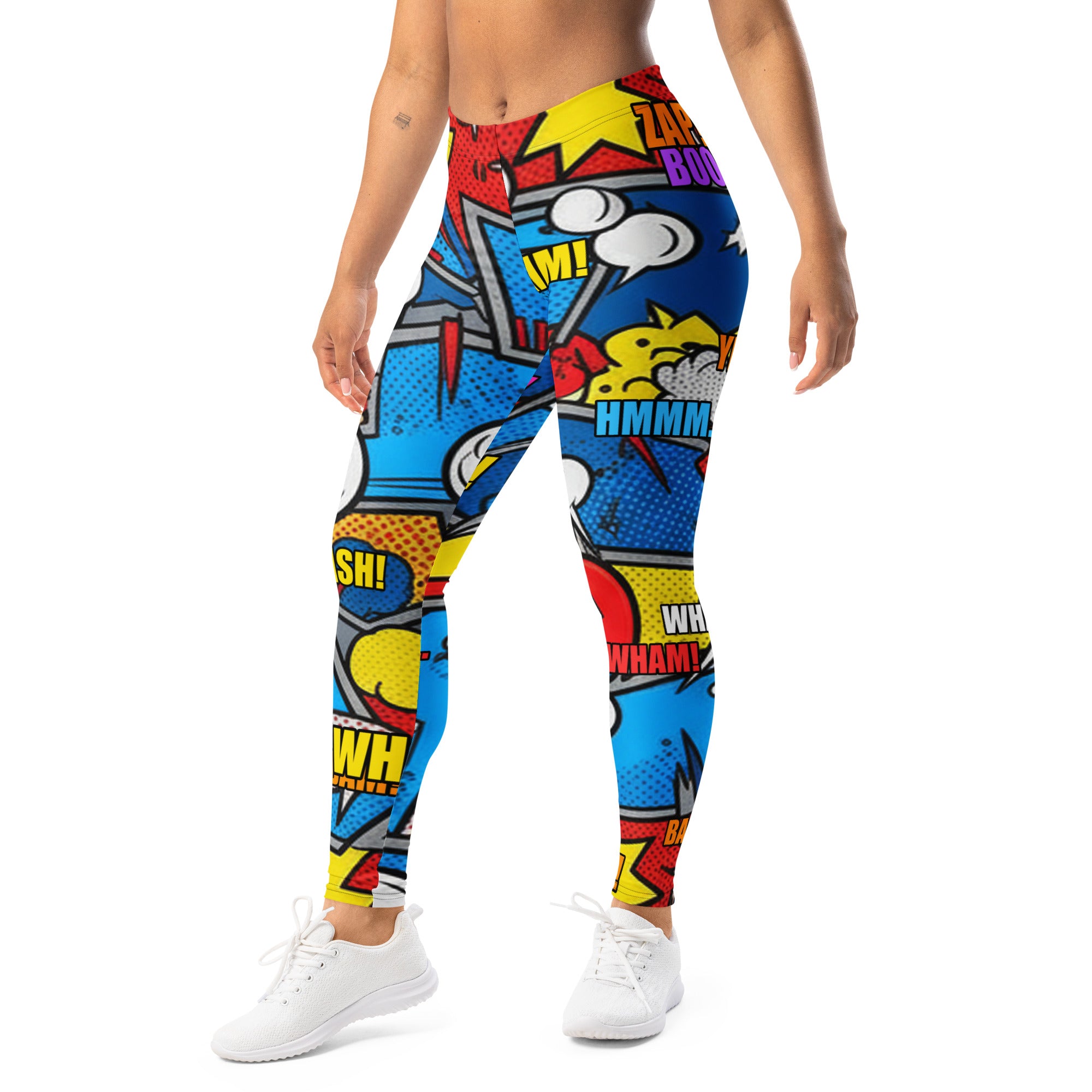 Comic Strip Robot Wars Leggings | GearBunch