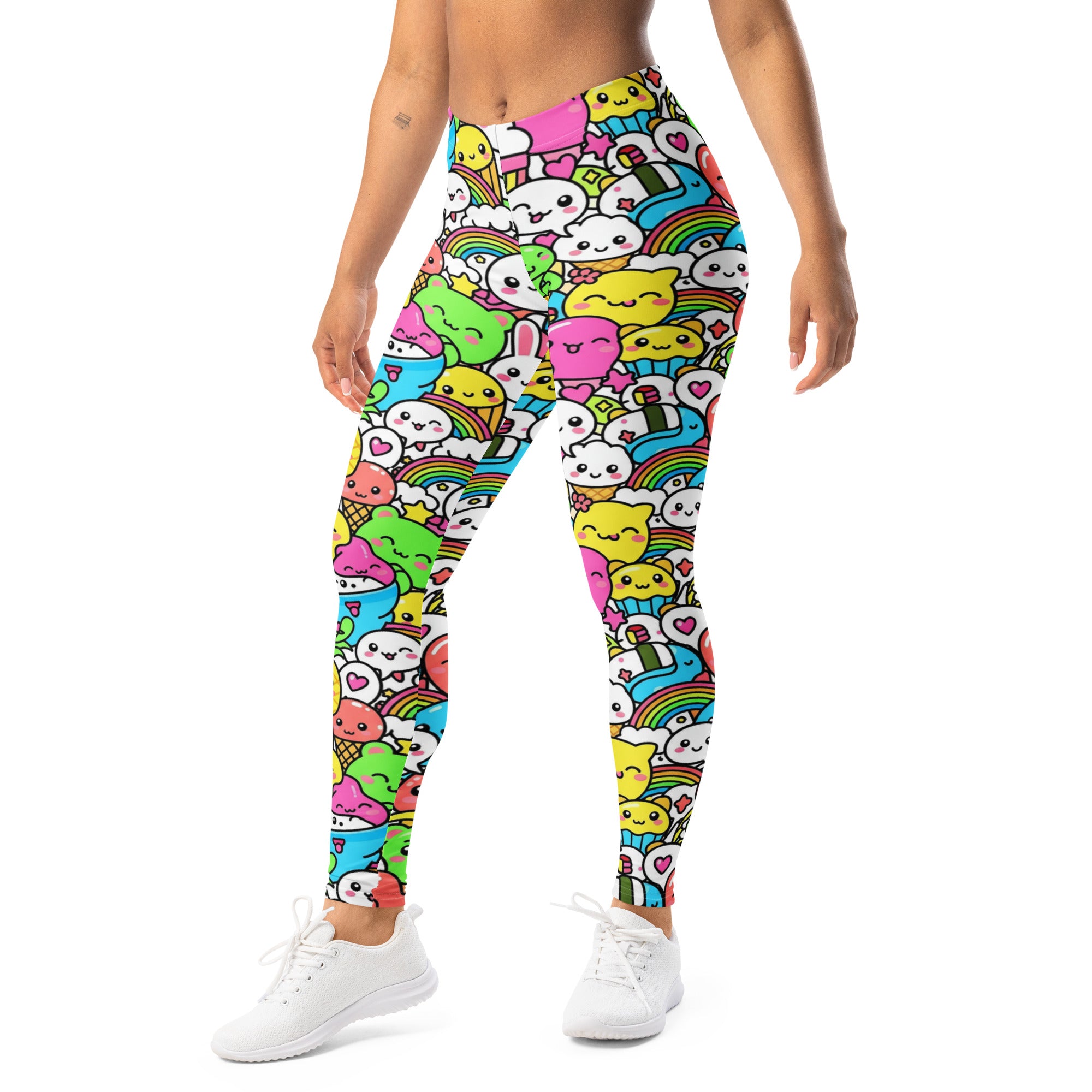 Kawaii Tropical Pineapple Leggings | GearBunch