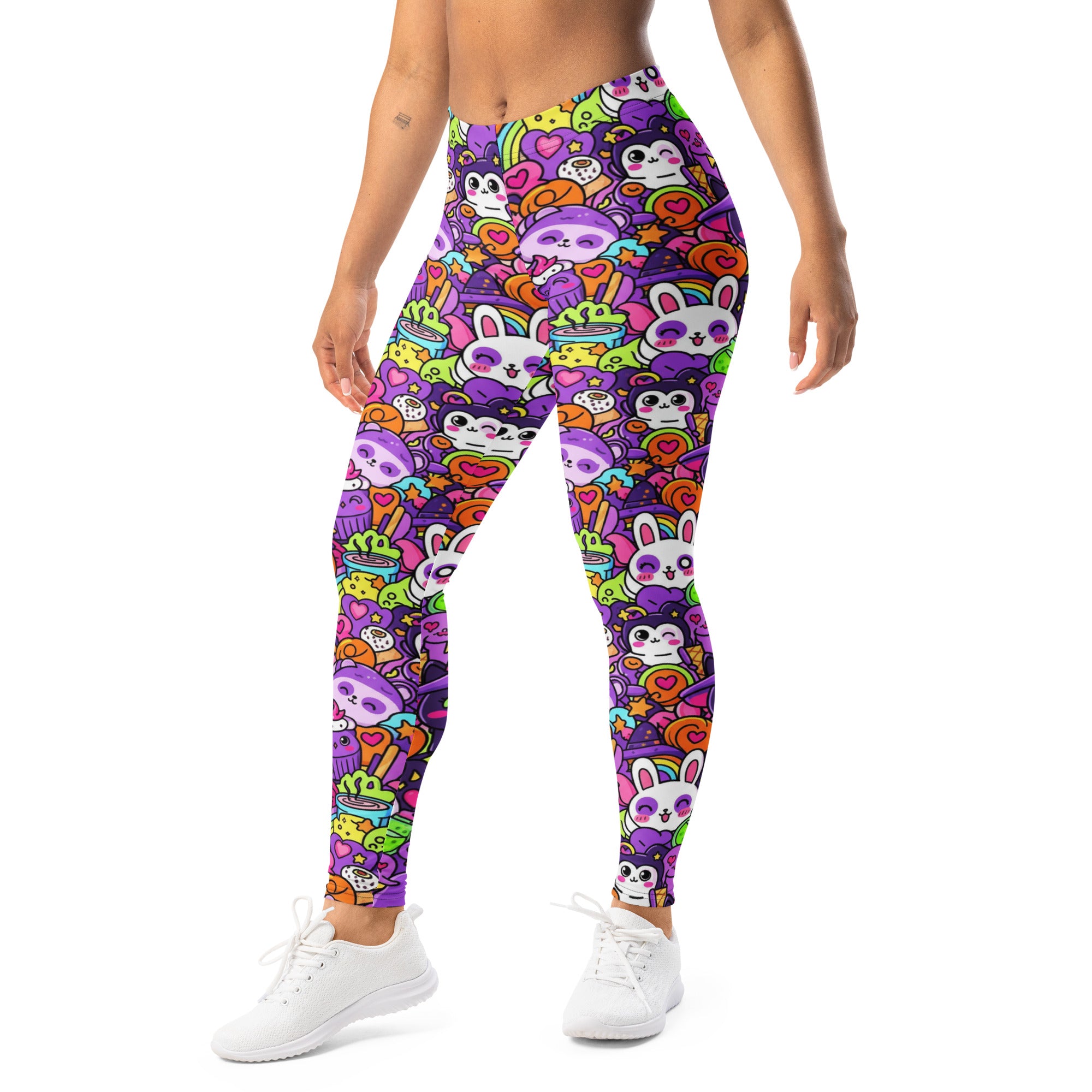 Kawaii Witch Familiar Leggings | GearBunch