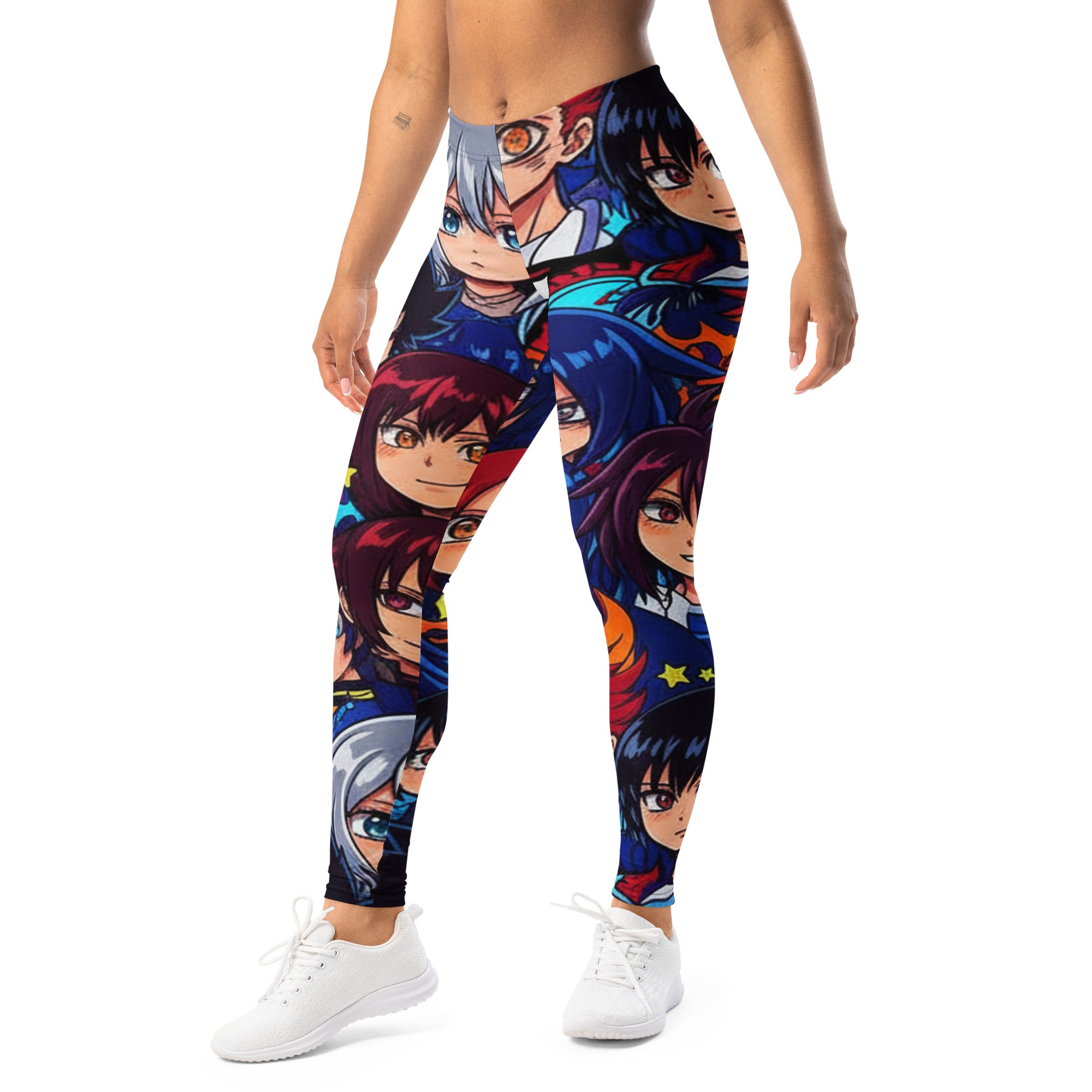 Anime Collage Dark Shonen Leggings | GearBunch