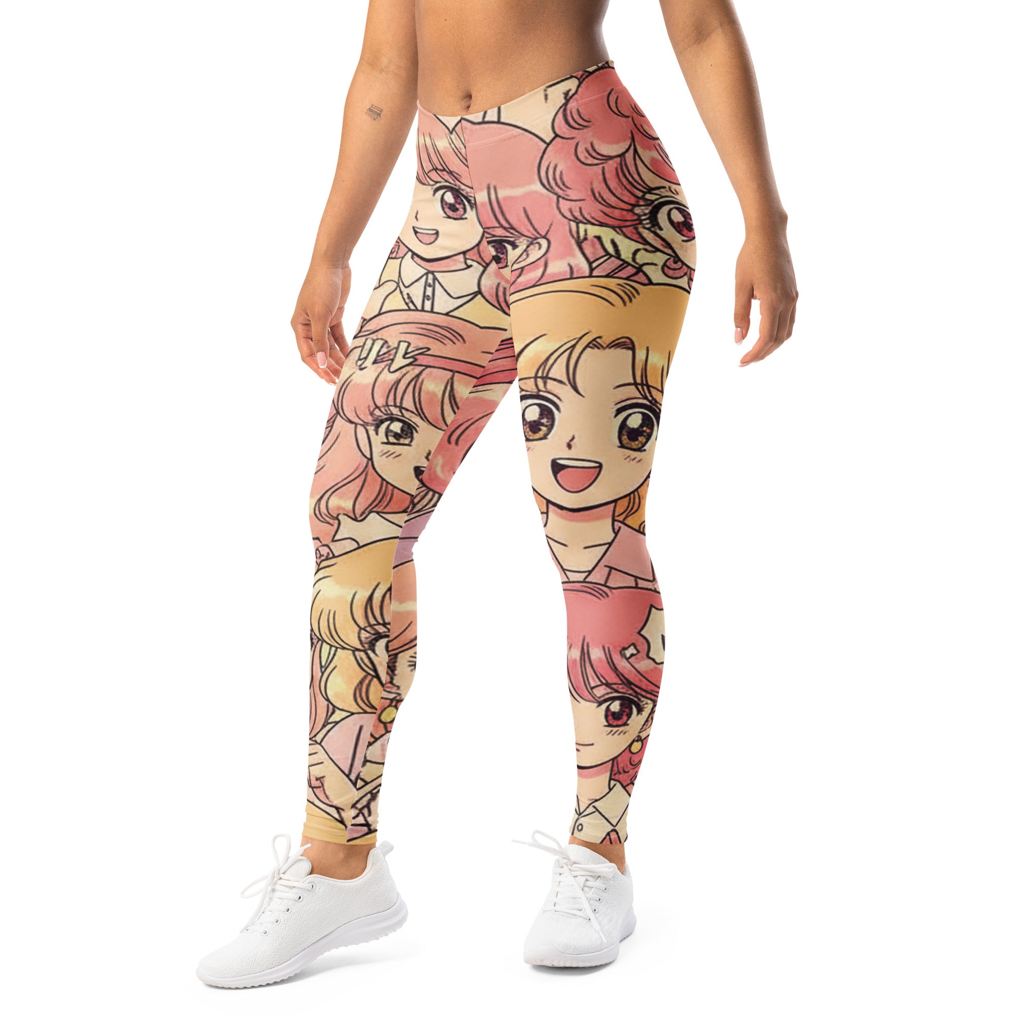 Anime Collage Retro Shojo Leggings | GearBunch