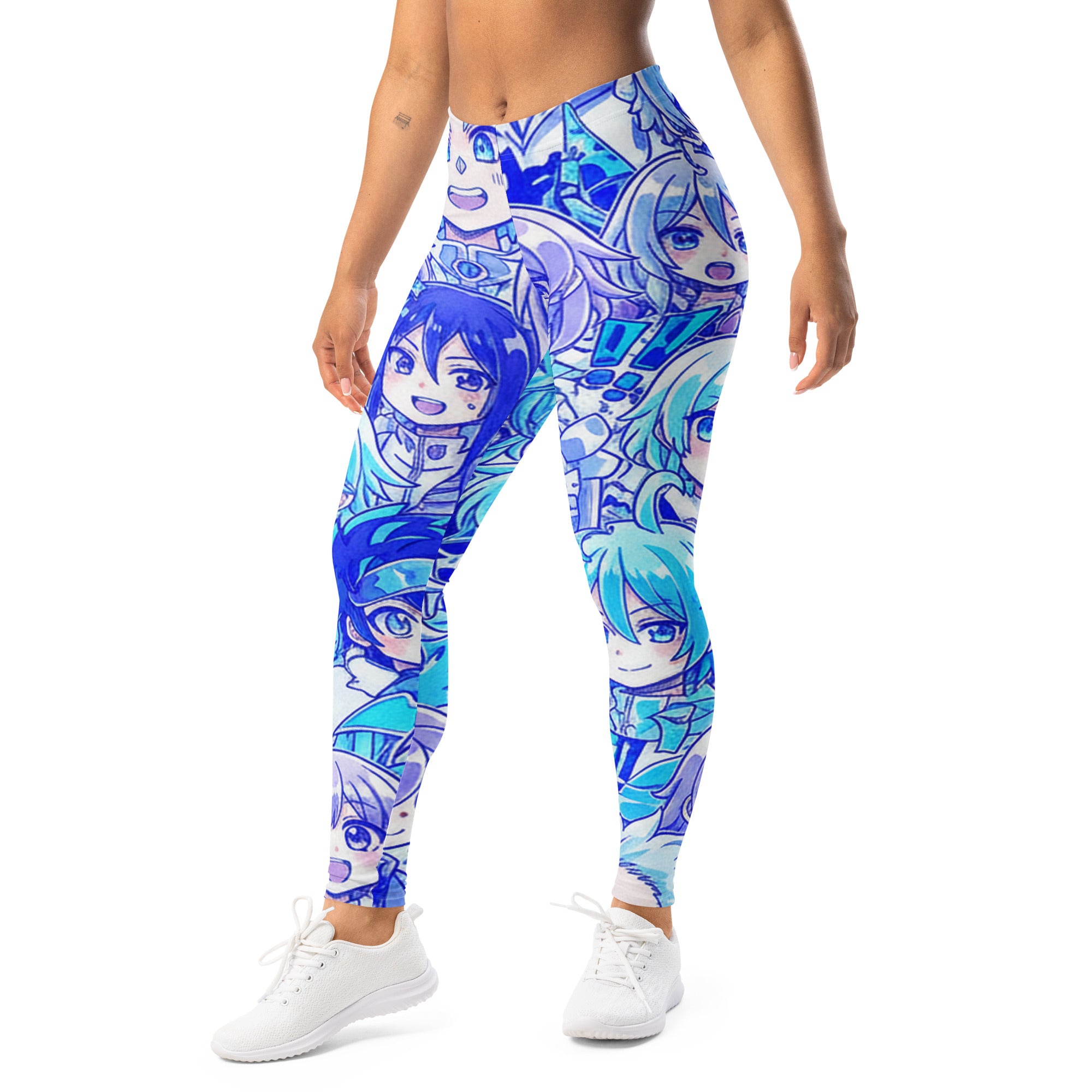 Anime Collage Ice Kingdom Leggings | GearBunch
