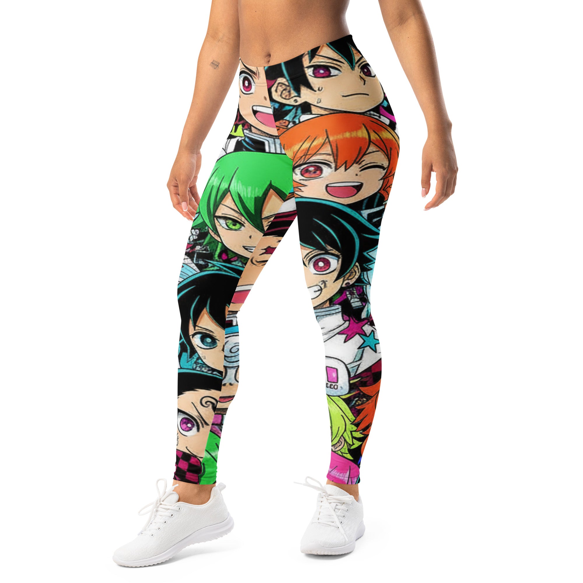 Anime Collage Demon Slayer Style Leggings | GearBunch