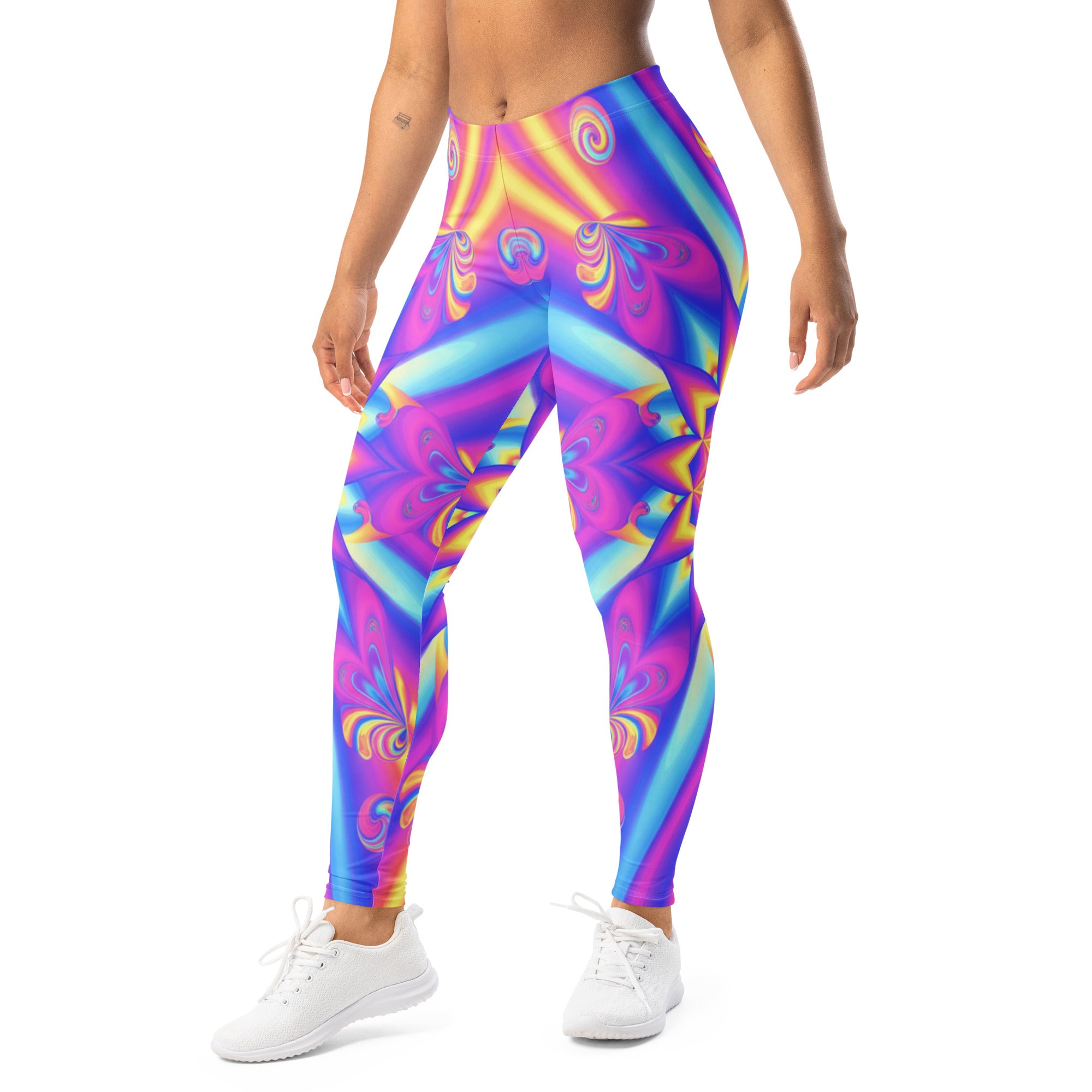 Psychedelic Candy Rave Leggings | GearBunch