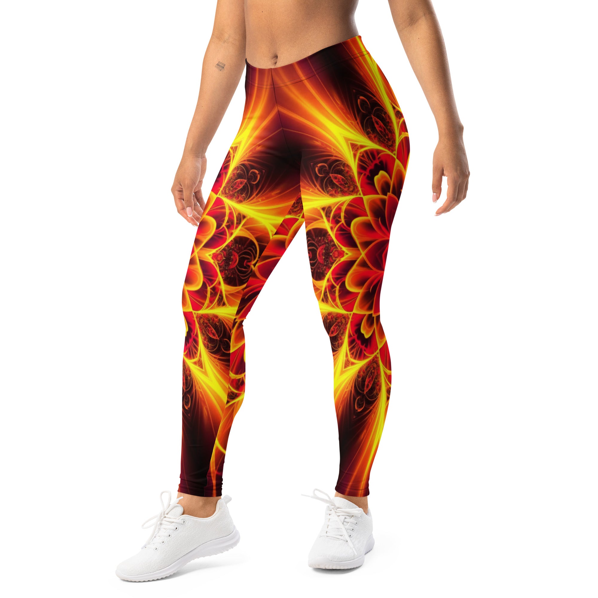 Psychedelic Magma Core Leggings | GearBunch