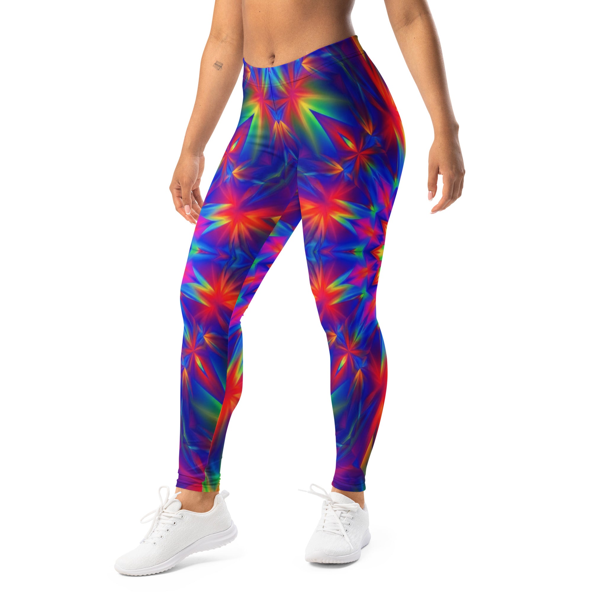 Psychedelic Starburst Prism Leggings | GearBunch