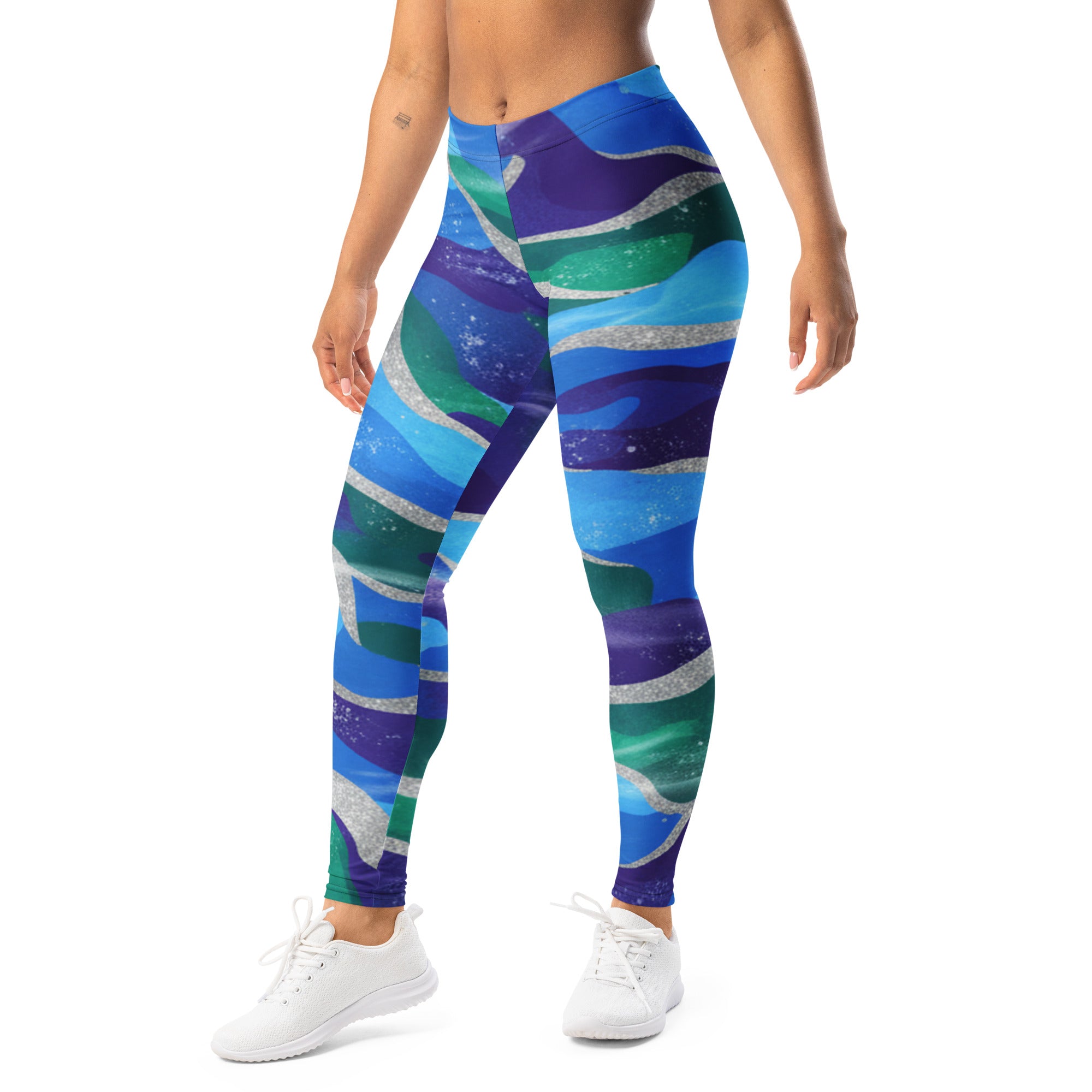 Arctic Aurora Camo Leggings | GearBunch