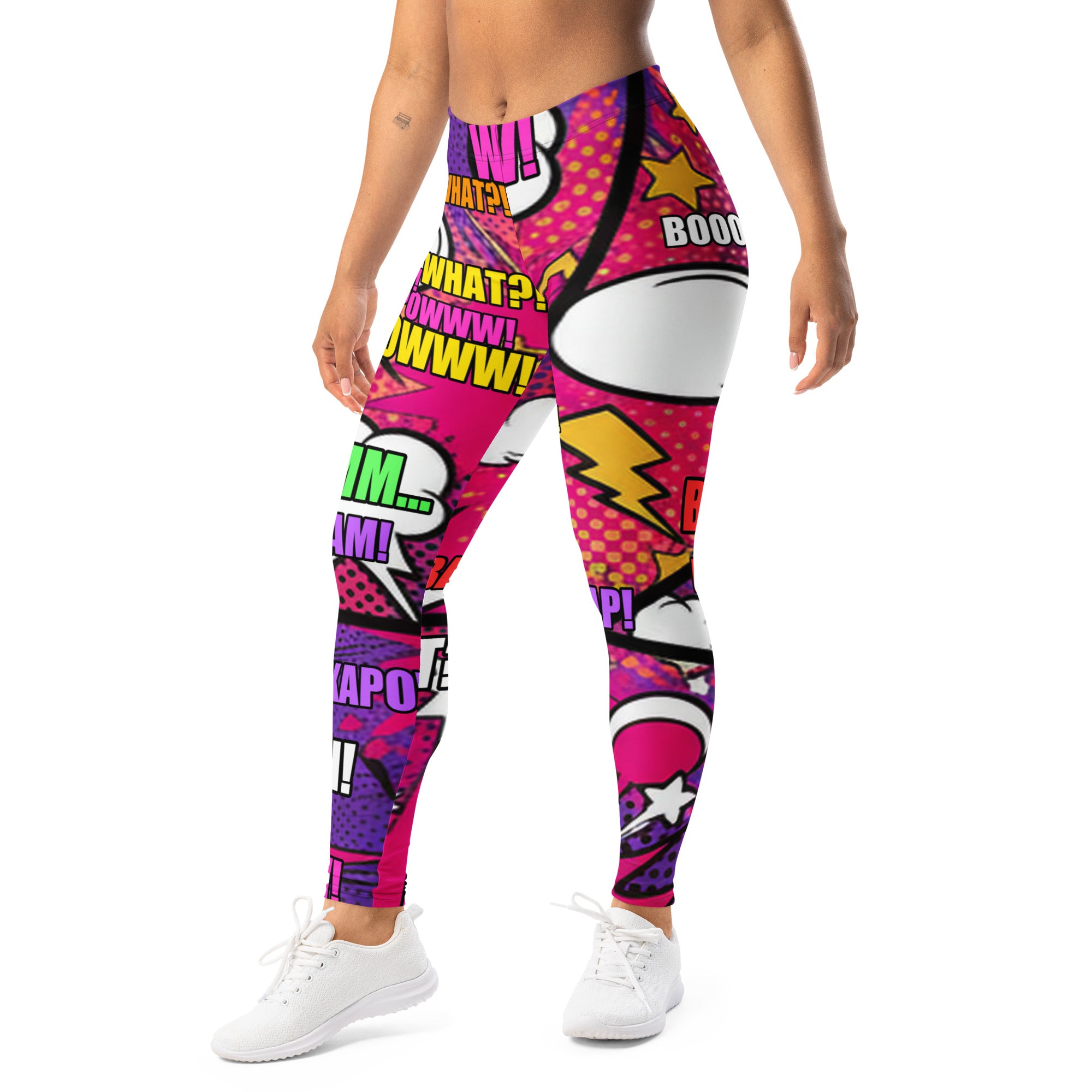 Comic Strip Girl Power Leggings | GearBunch