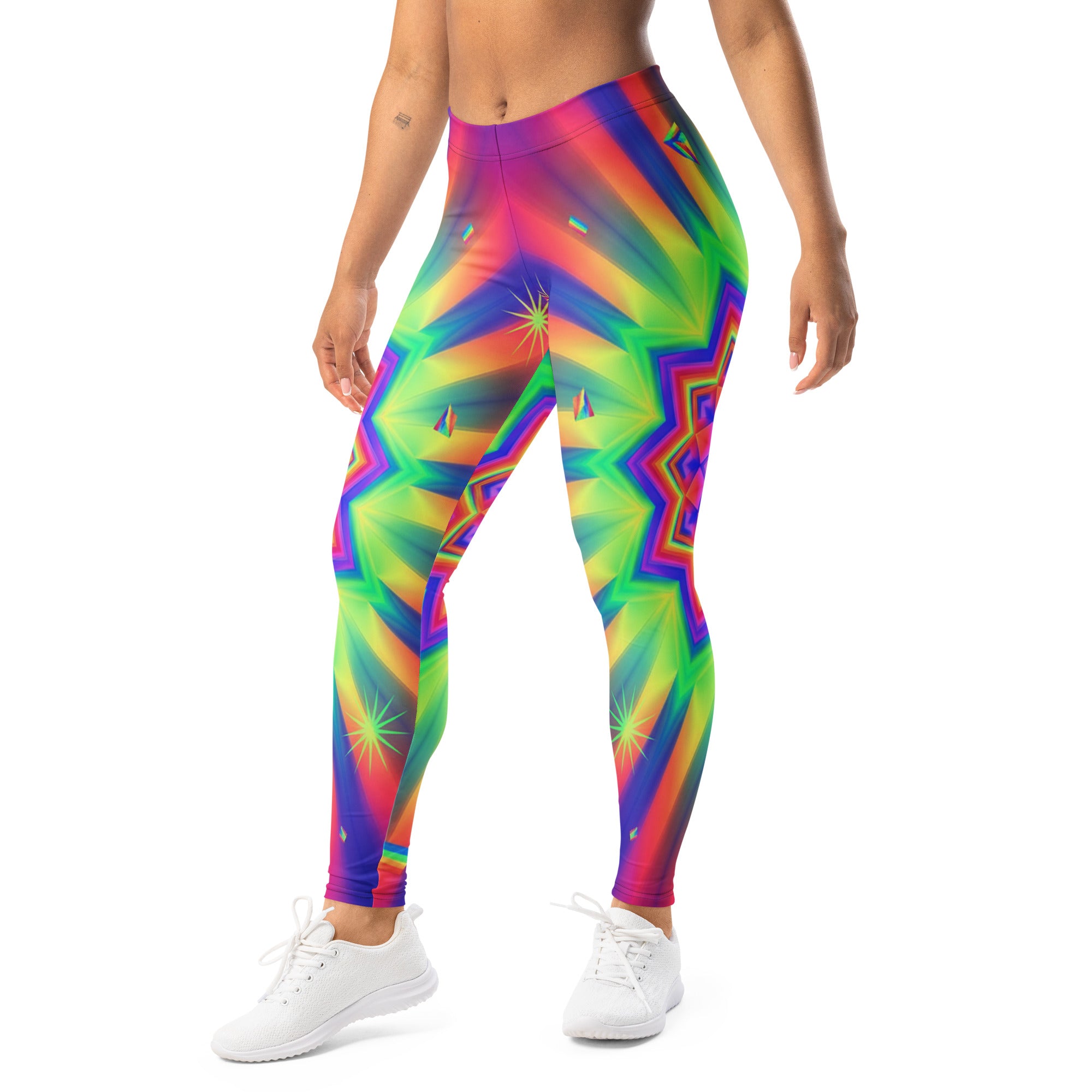 Psychedelic Starburst Leggings | GearBunch