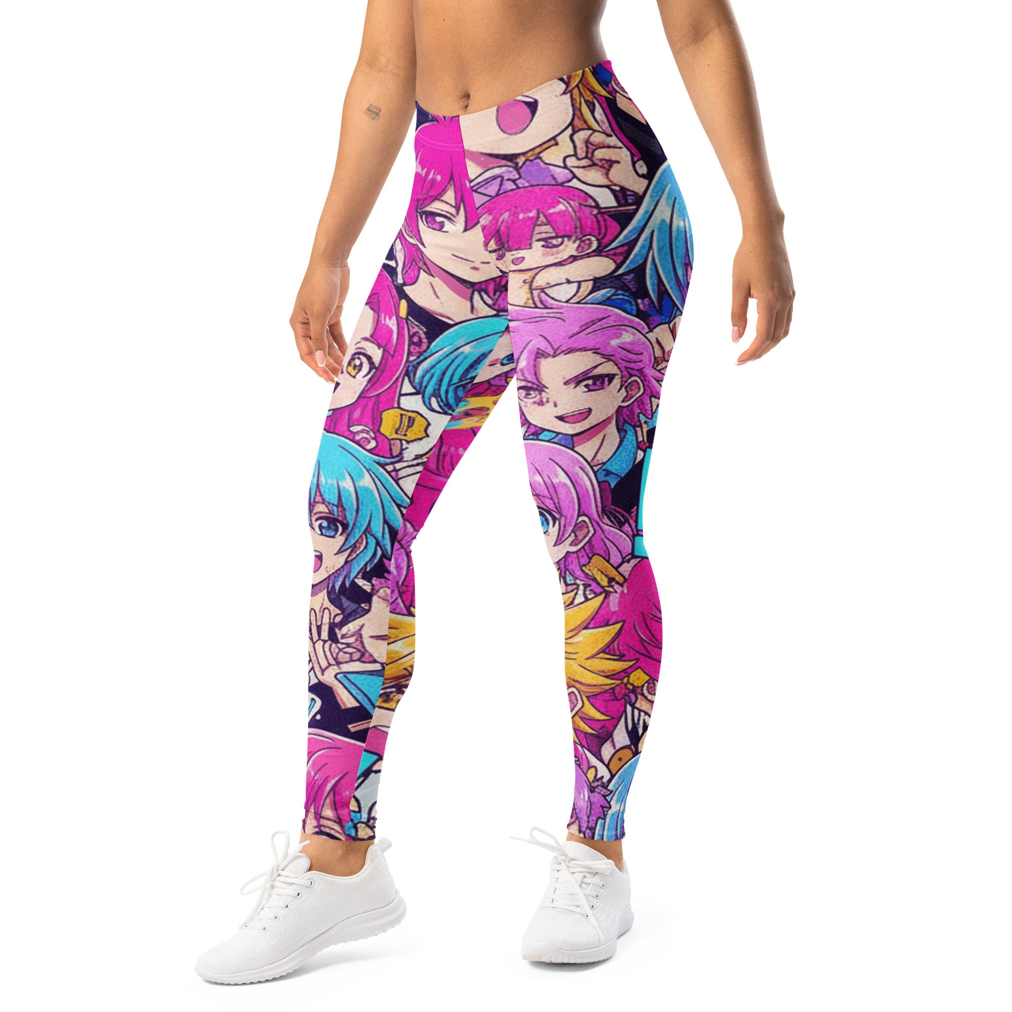 Anime Collage Magical Girl Leggings | GearBunch
