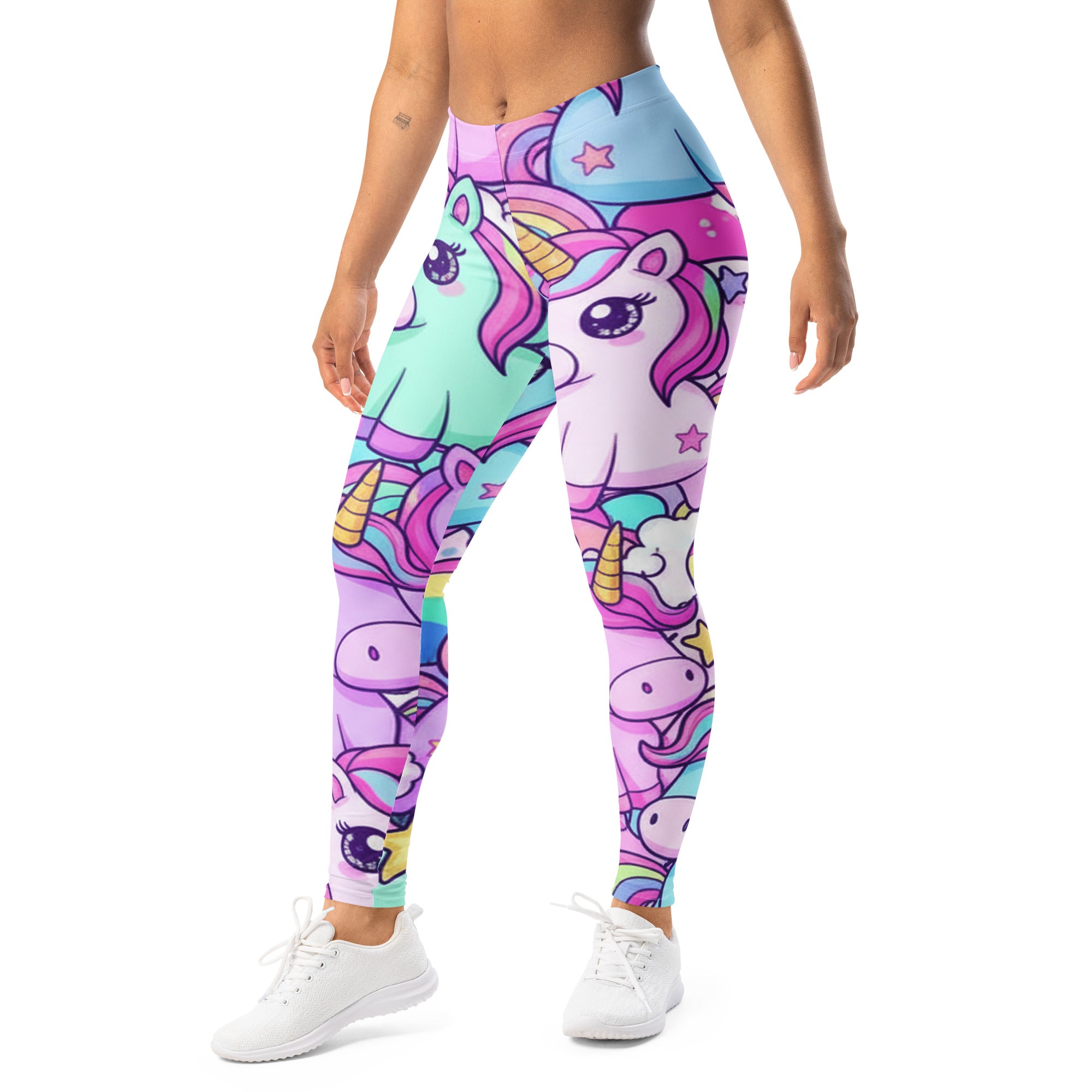 Vibrant Unicorn Rainbow Party Leggings | GearBunch