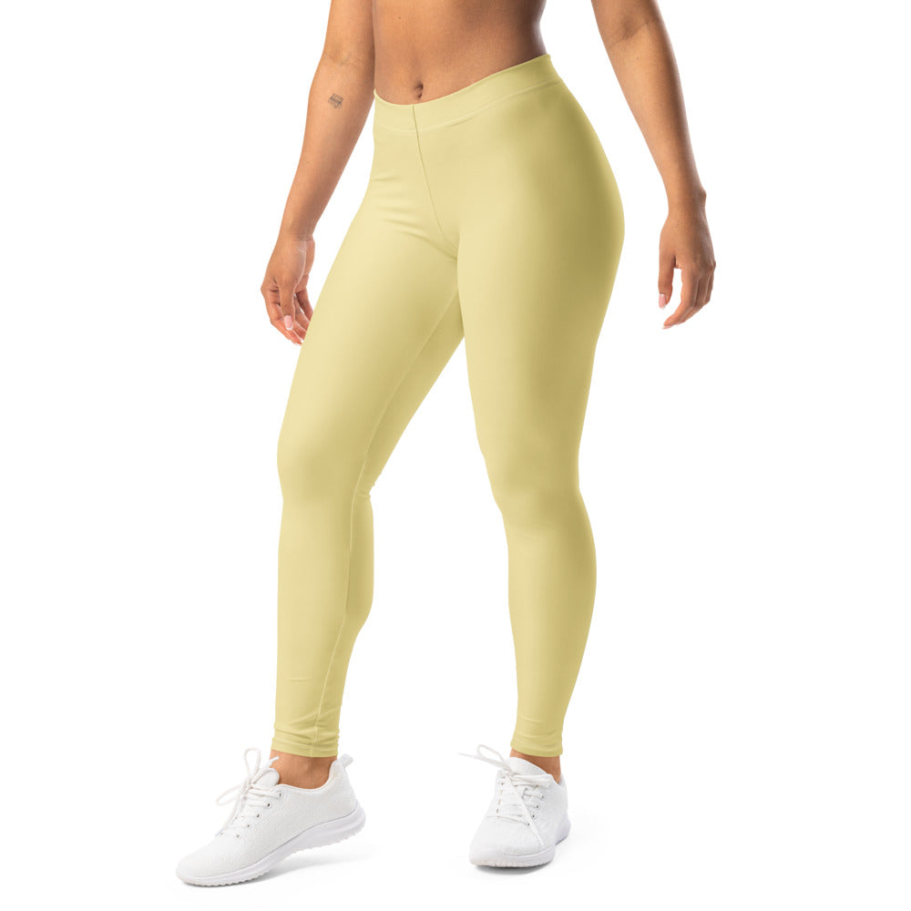 Solid leggings left front view | GearBunch