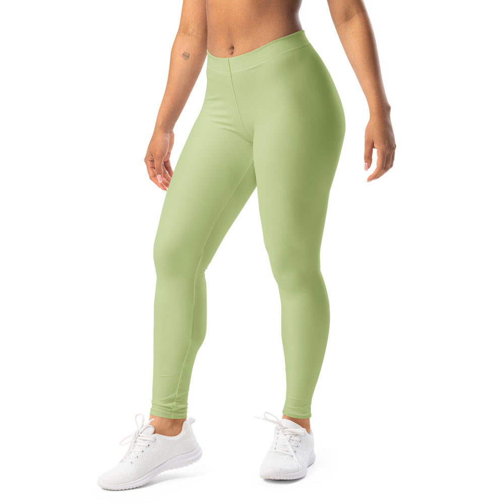 Solid leggings left front view | GearBunch