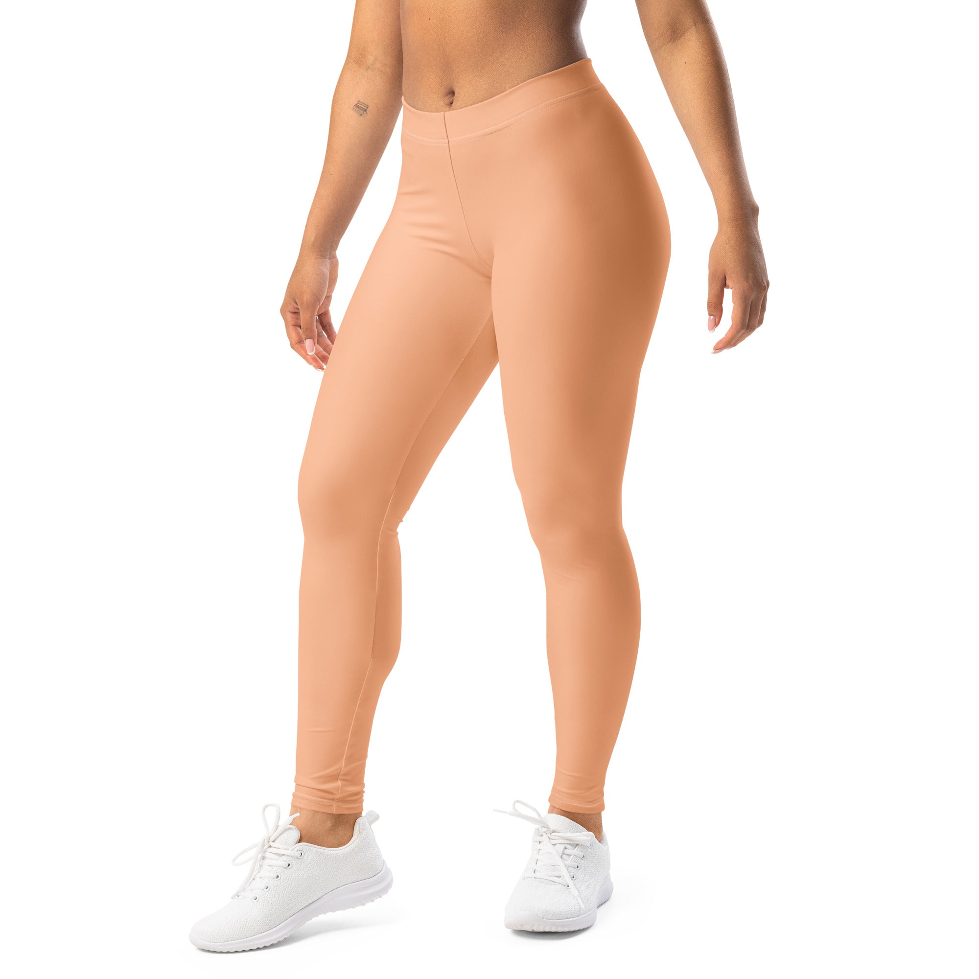 Solid Peach Fuzz Kids Leggings | GearBunch