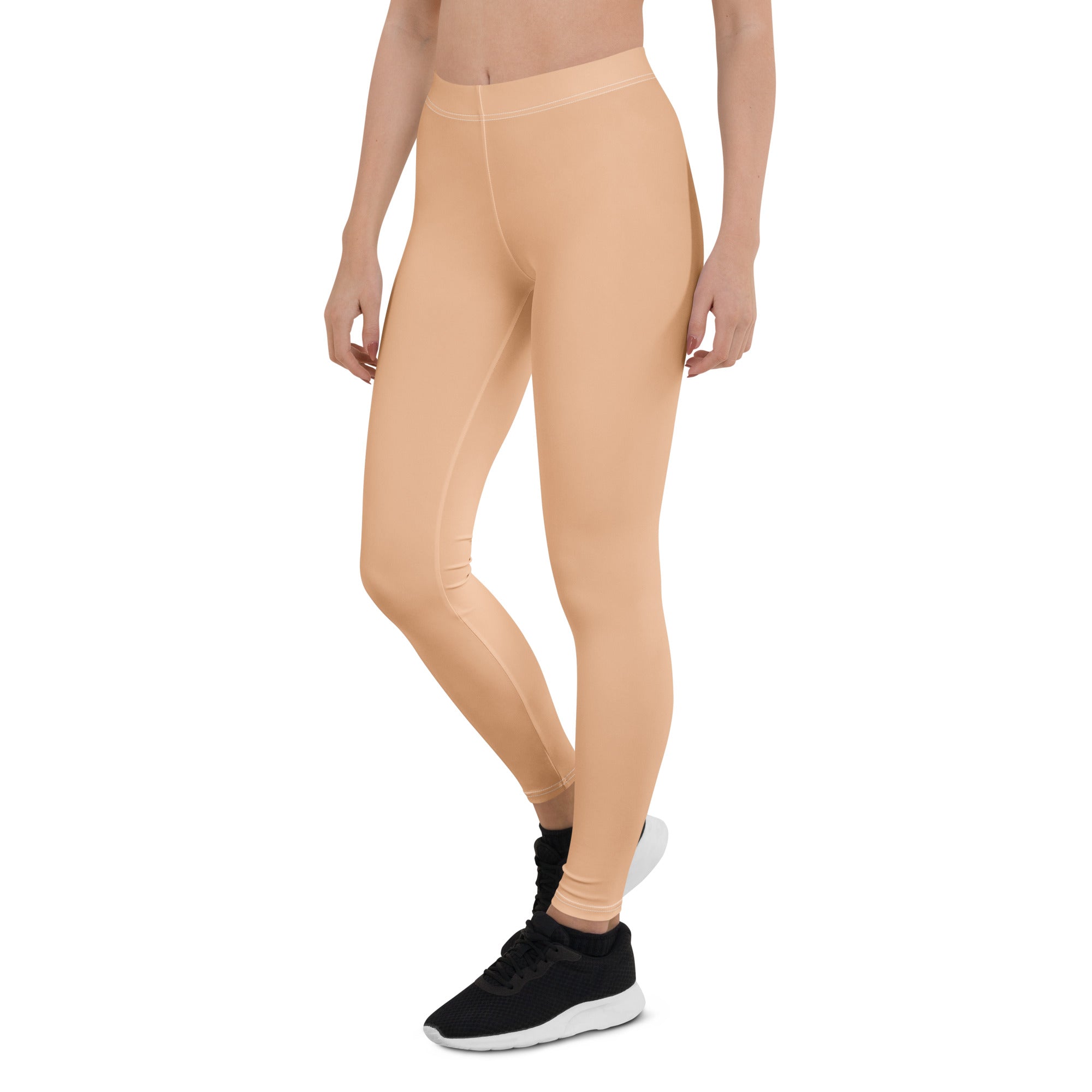 Solid Apricot Kids Leggings | GearBunch