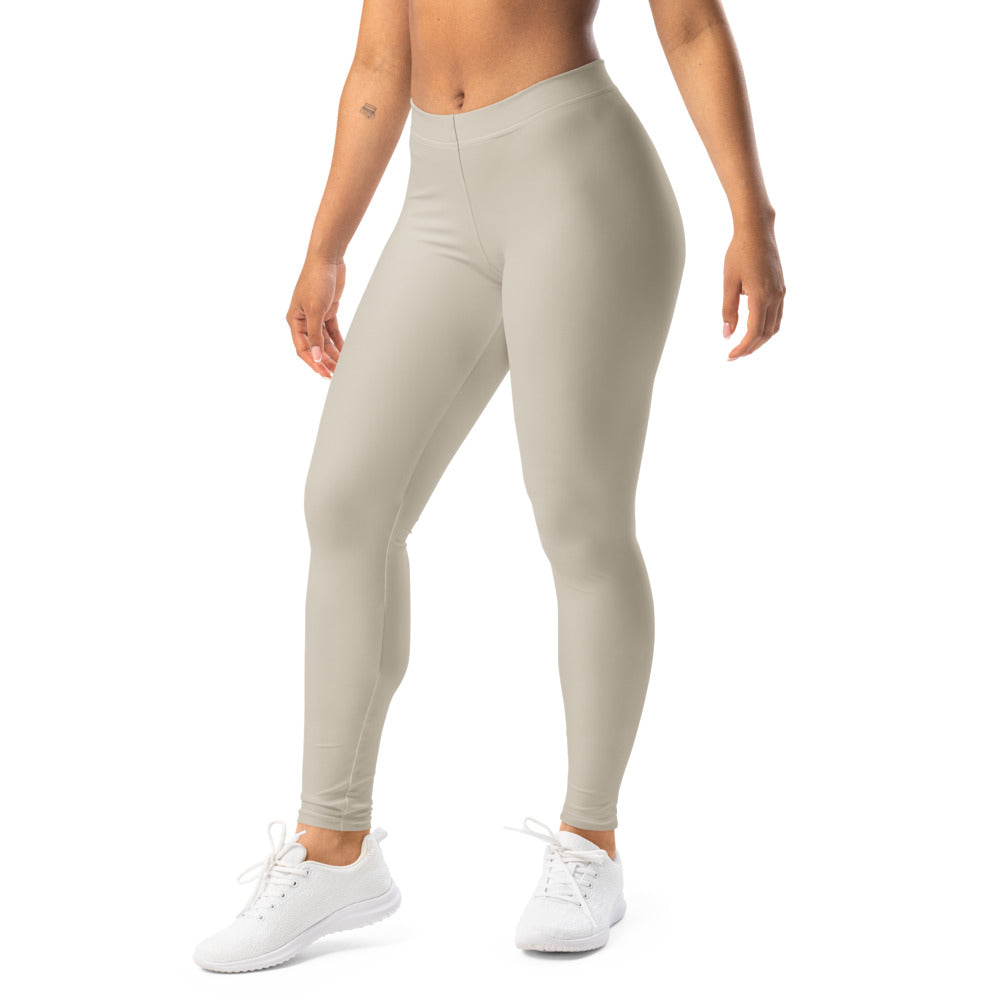 Solid leggings left front view | GearBunch