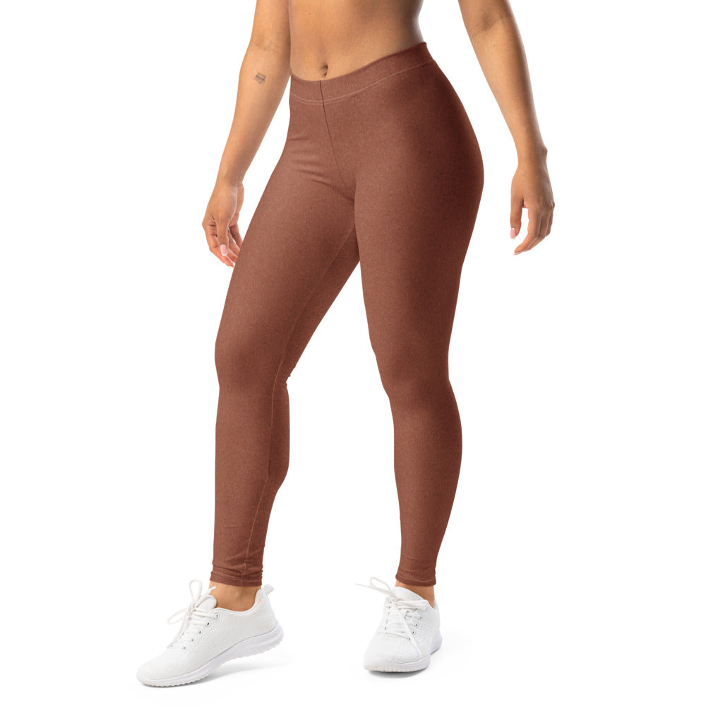 Solid leggings left front view | GearBunch
