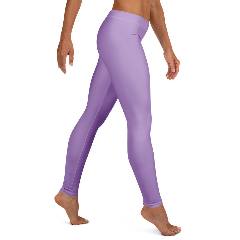 Solid Amethyst Orchid Kids Leggings | GearBunch