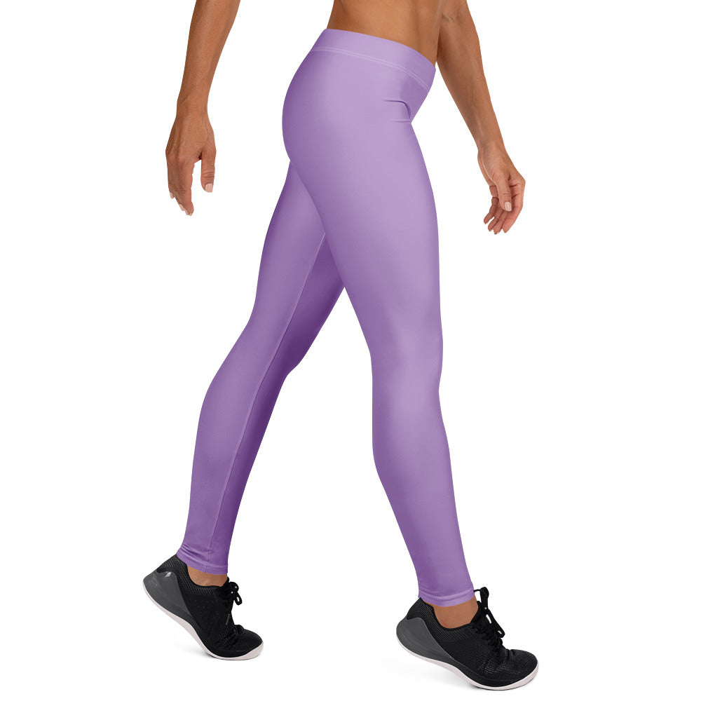 Solid Amethyst Orchid Kids Leggings | GearBunch