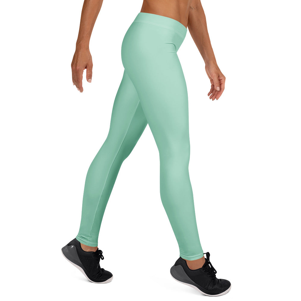 Solid Seafoam Kids Leggings | GearBunch