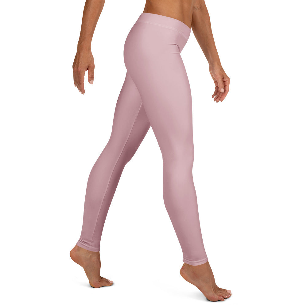 Solid Dusty Rose Kids Leggings | GearBunch