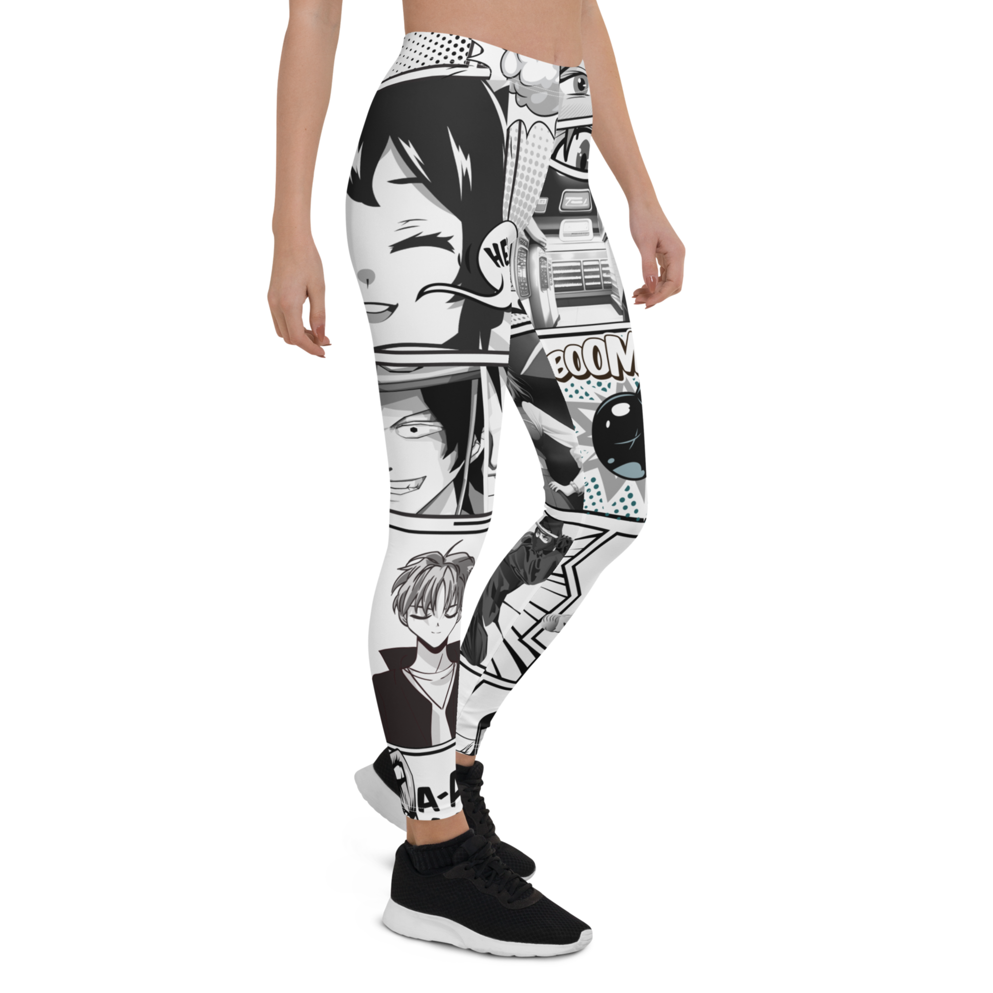 Black and White Comic Leggings | GearBunch