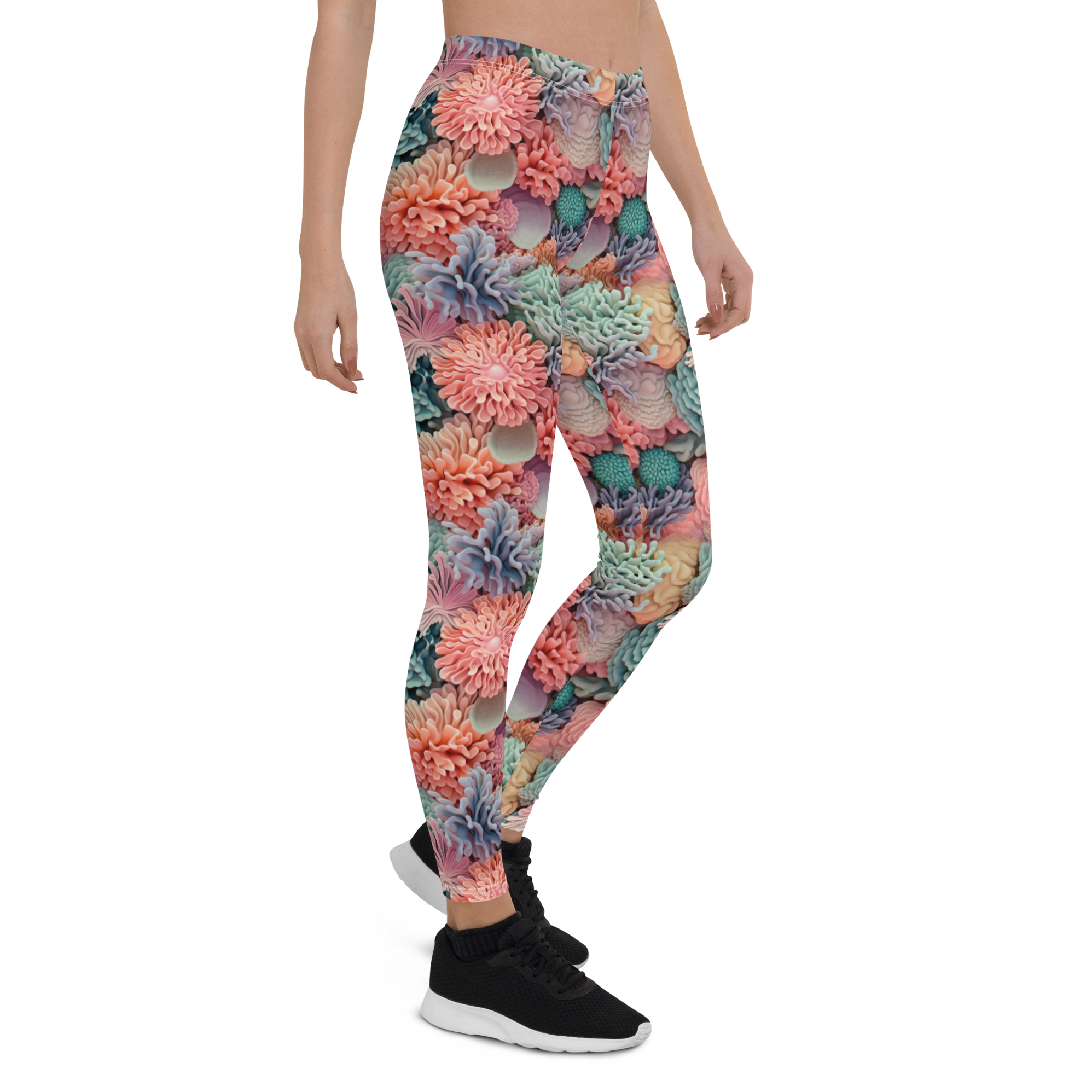 Bright Coral Leggings | GearBunch