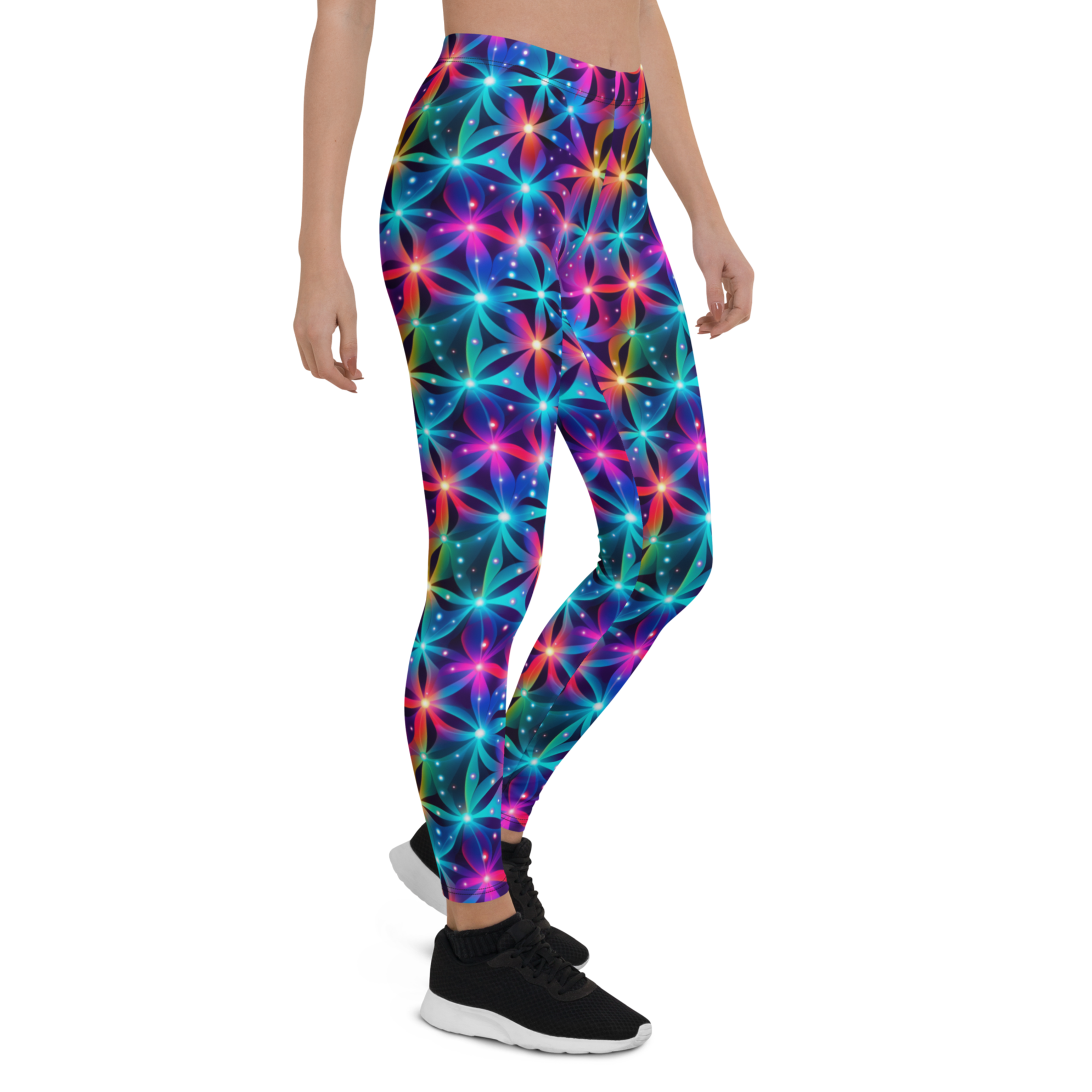 Neon Flower Leggings | GearBunch