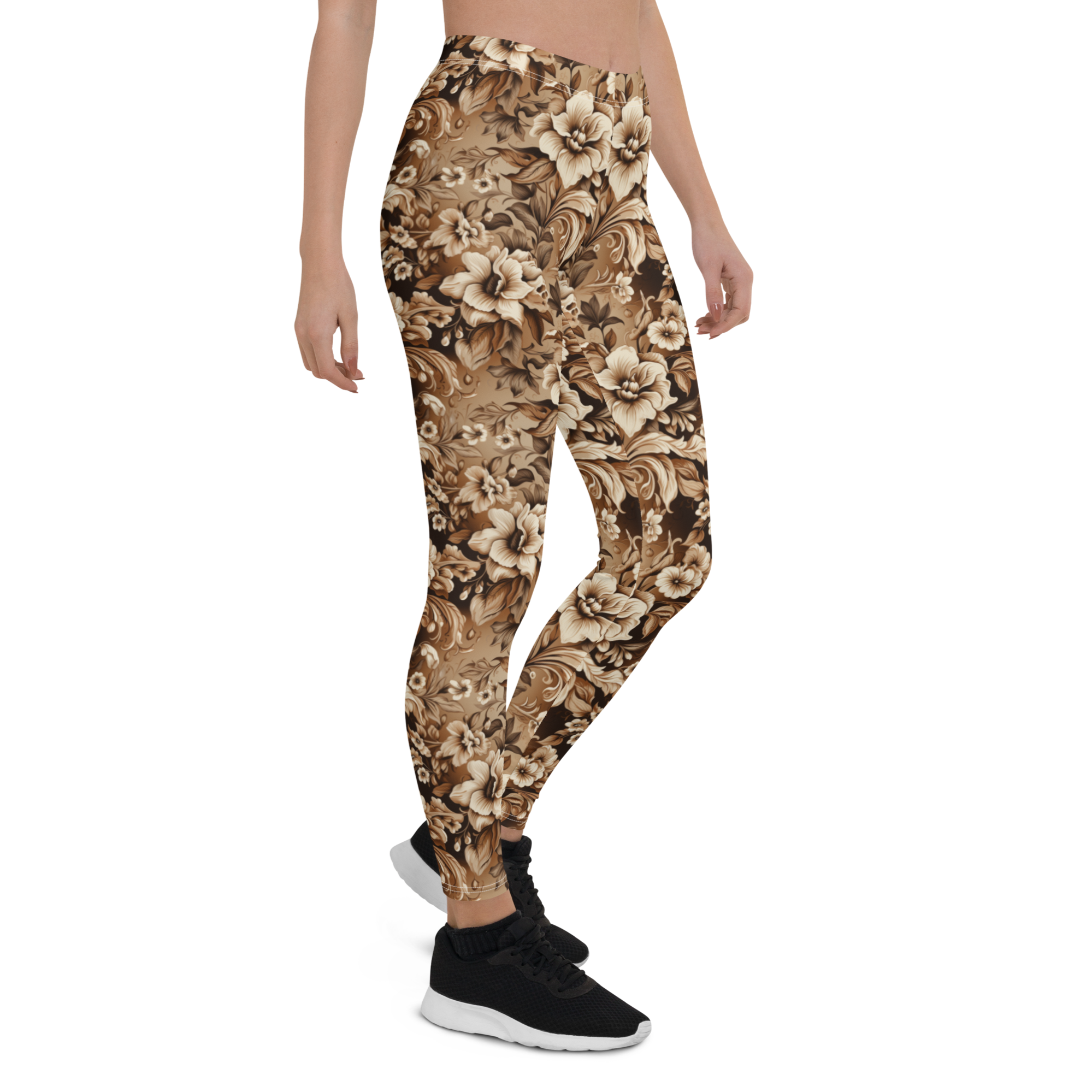 Antique Flower Leggings | GearBunch