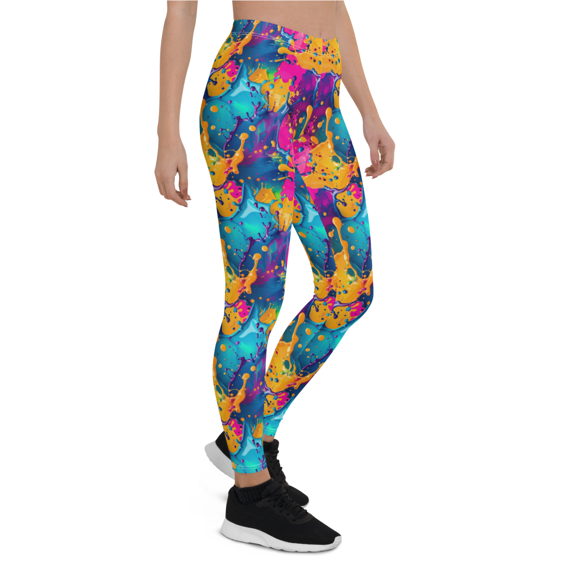 Colorful Paint Splash Leggings | GearBunch