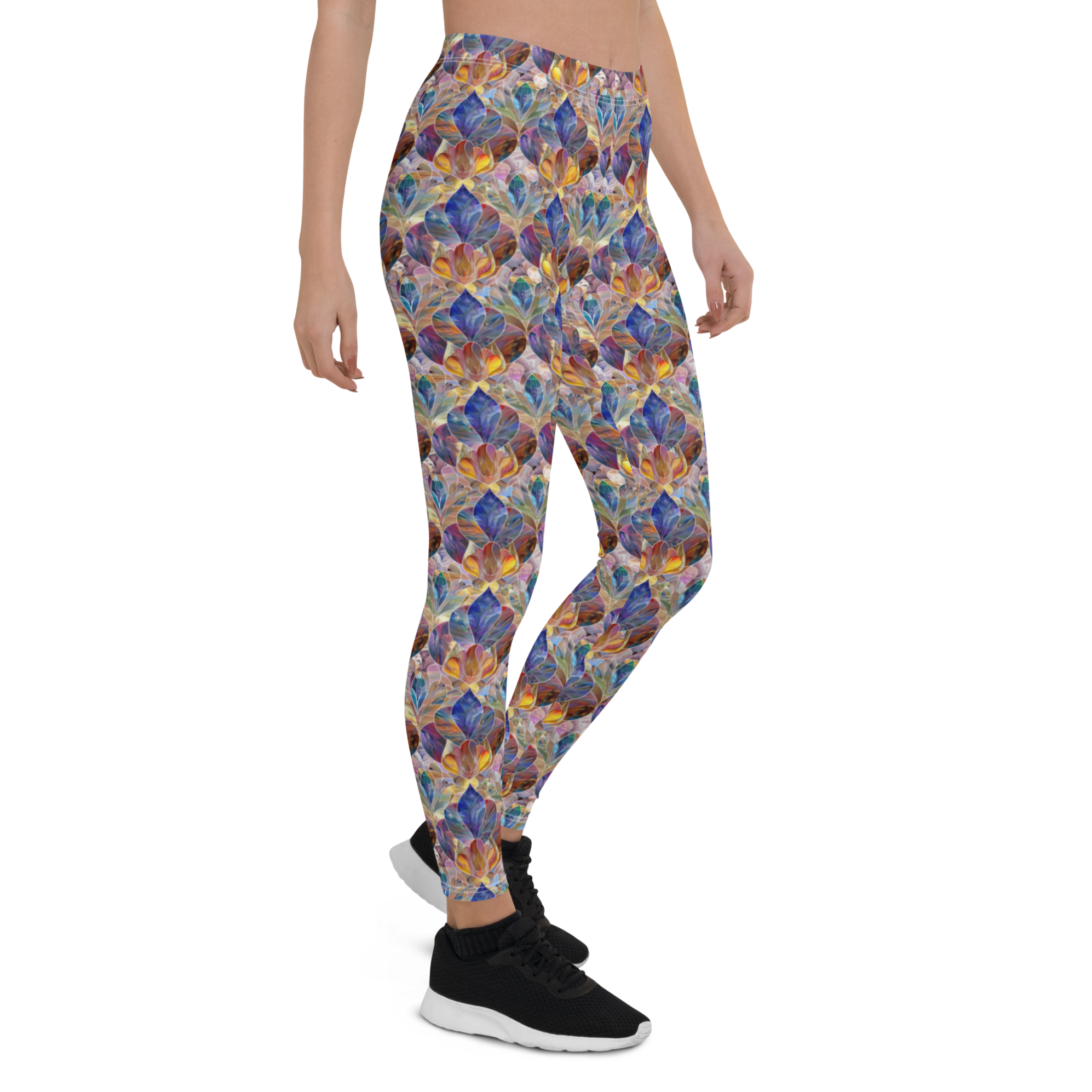 Crystal Flower Leggings | GearBunch