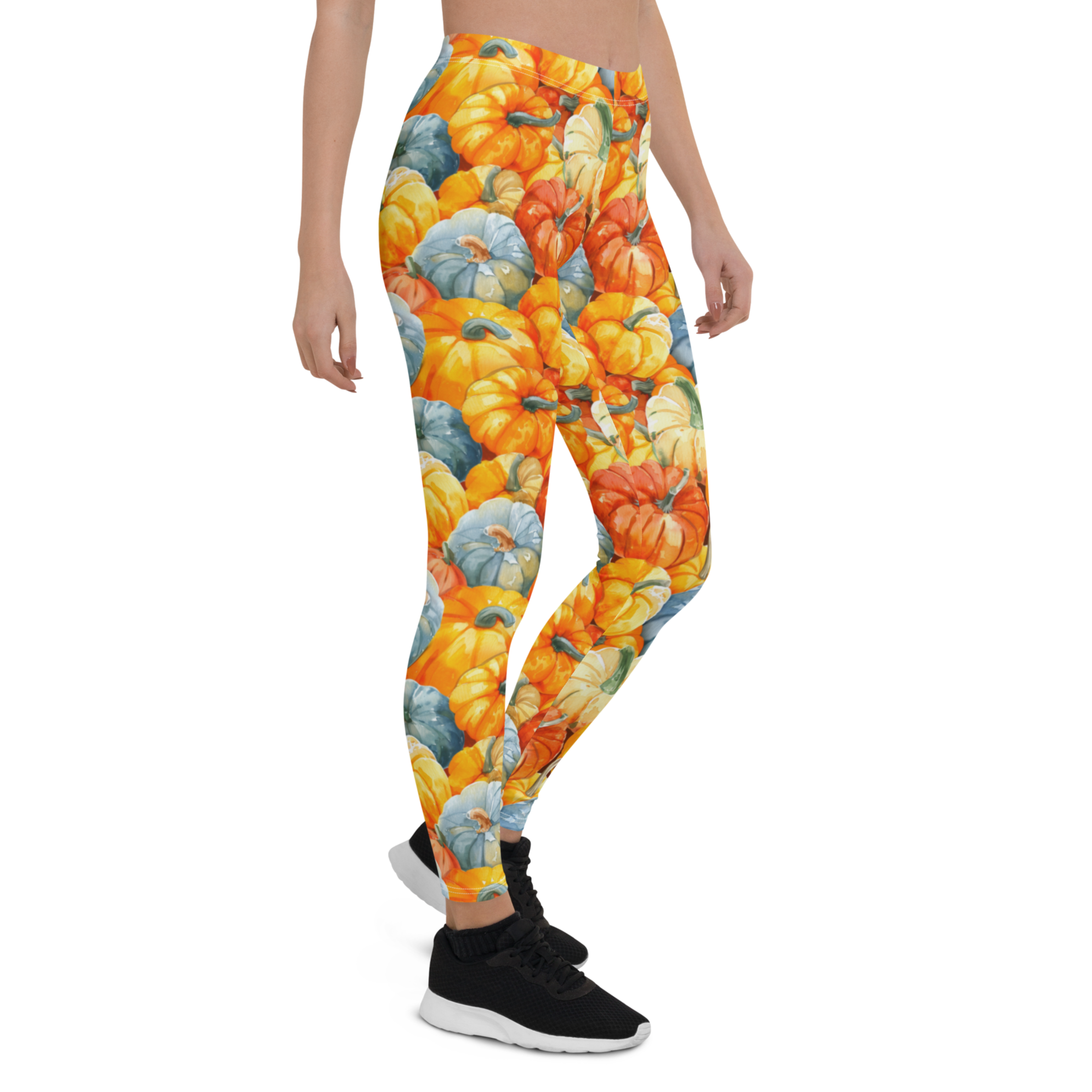 Watercolor Pumpkin Leggings | GearBunch
