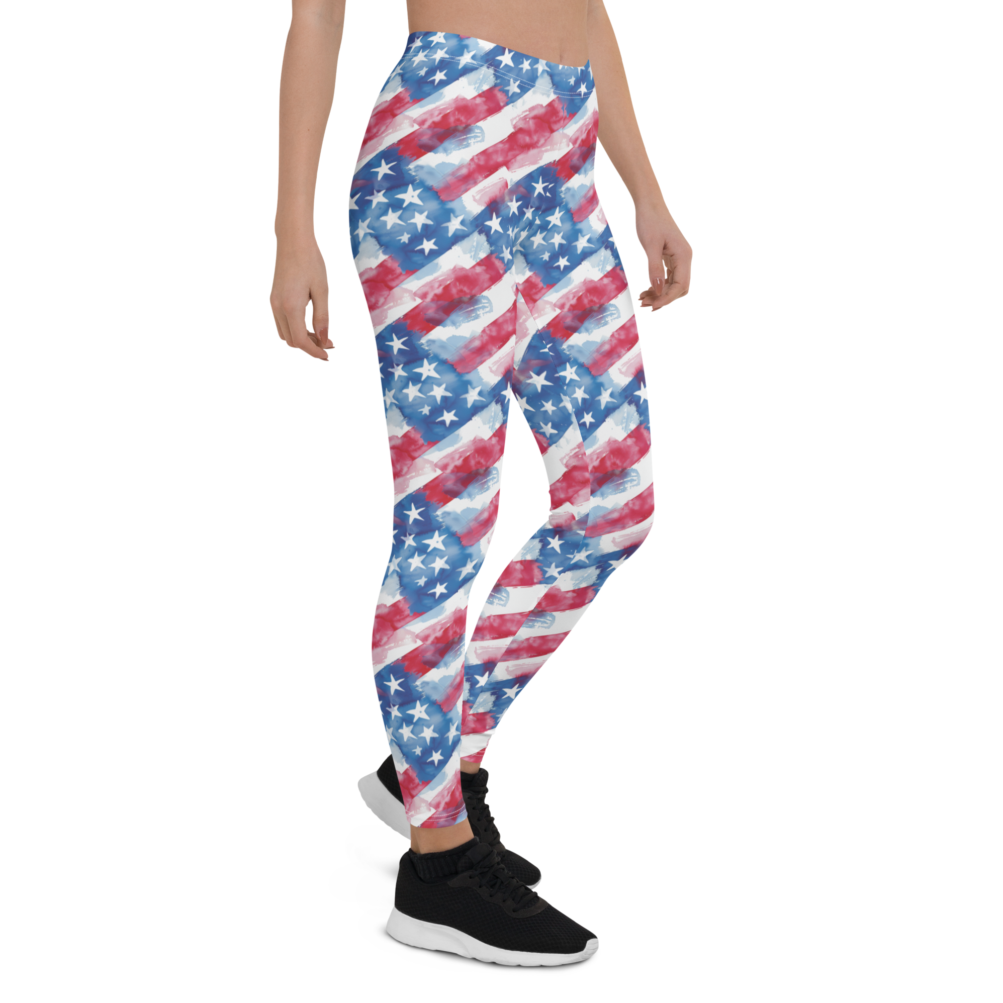 Watercolor Patriot Leggings | GearBunch