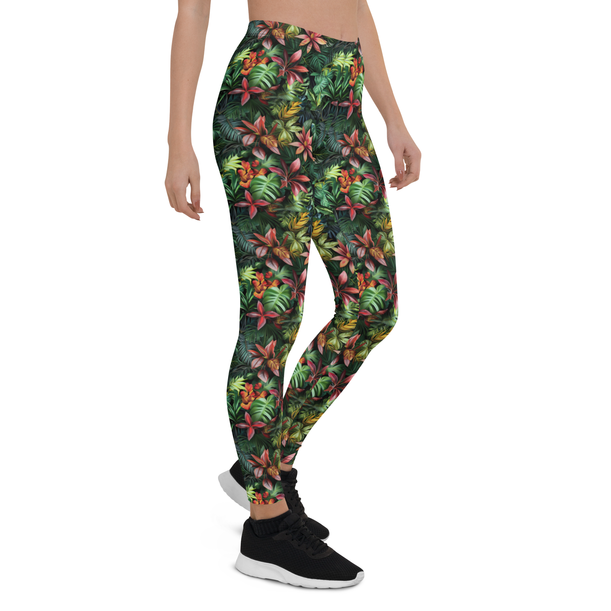 Jungle Flower Leggings | GearBunch