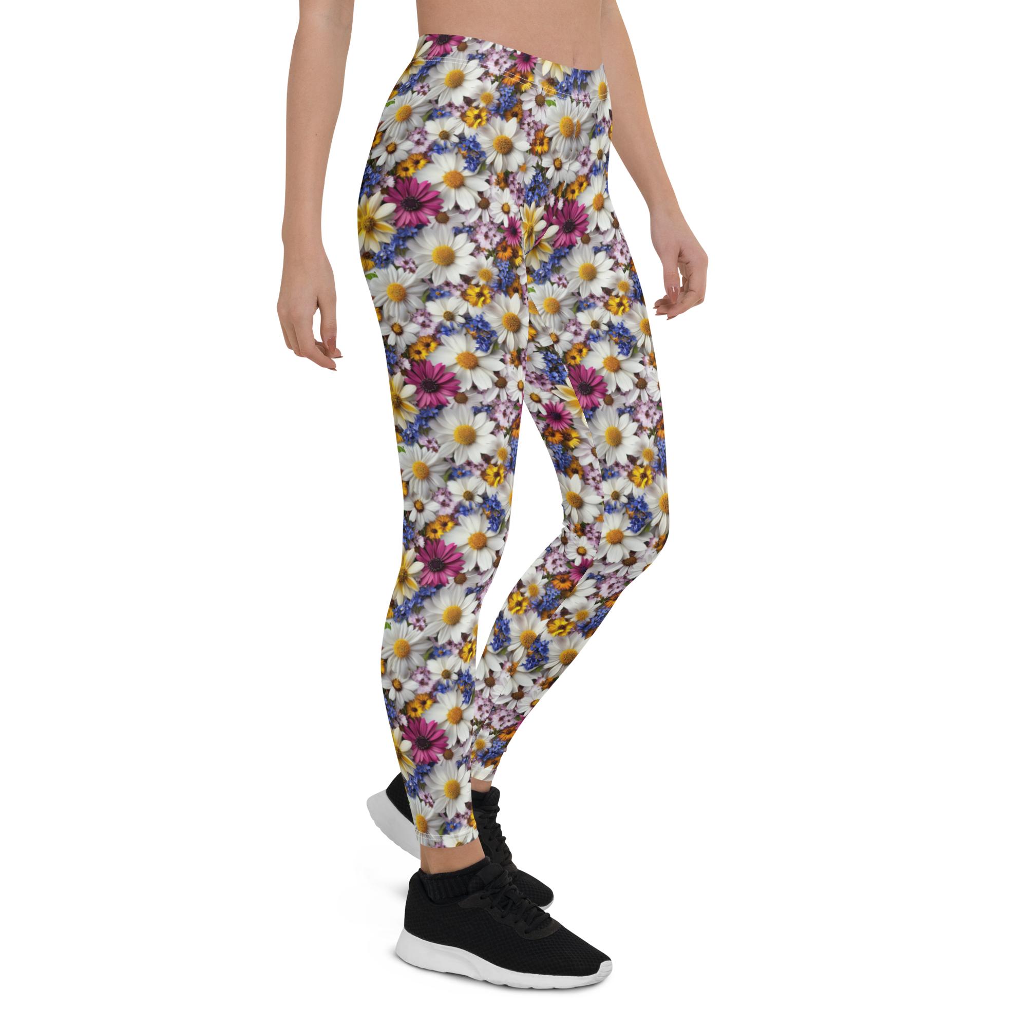 Light Prairie Flower Leggings | GearBunch