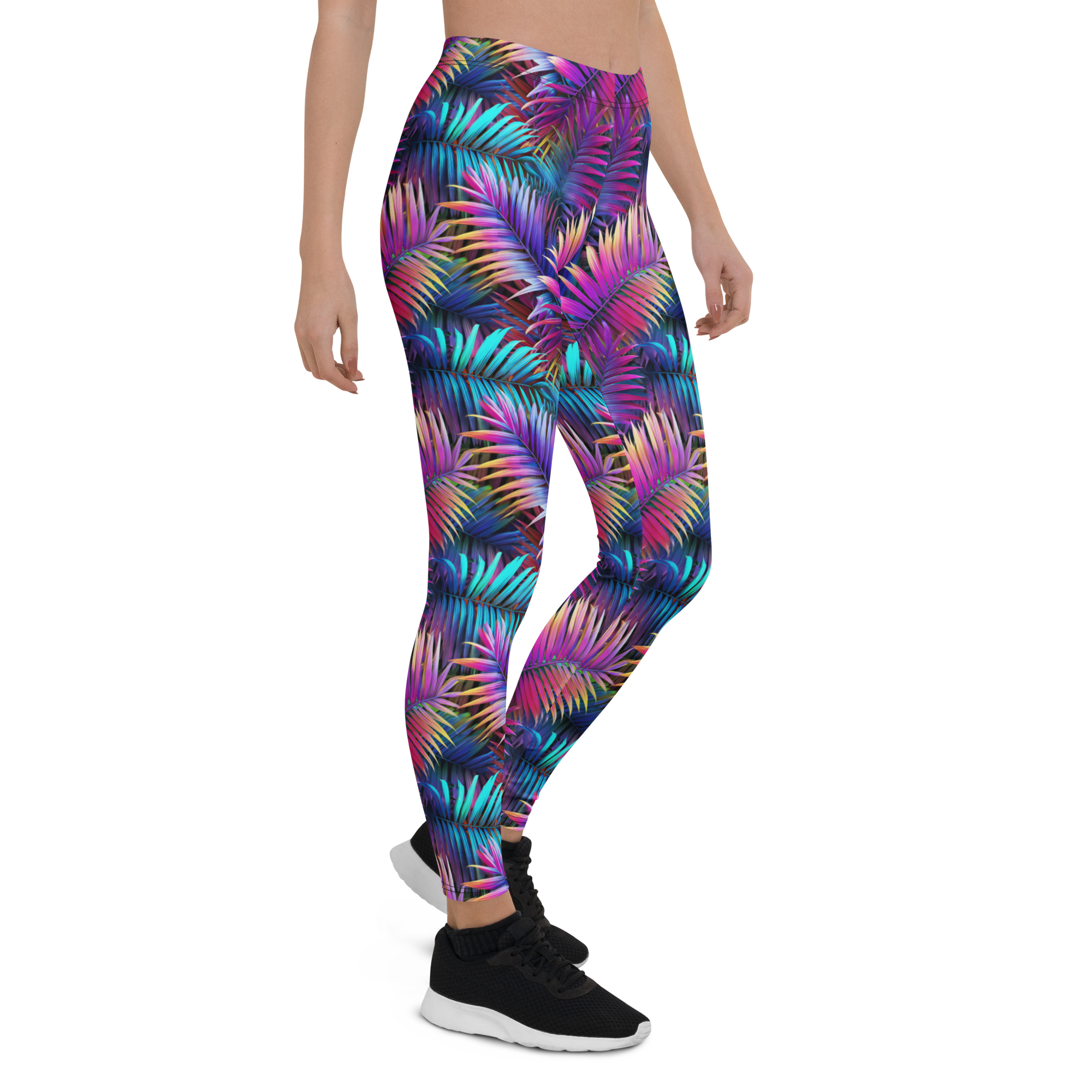 Neon Palm Leggings | GearBunch