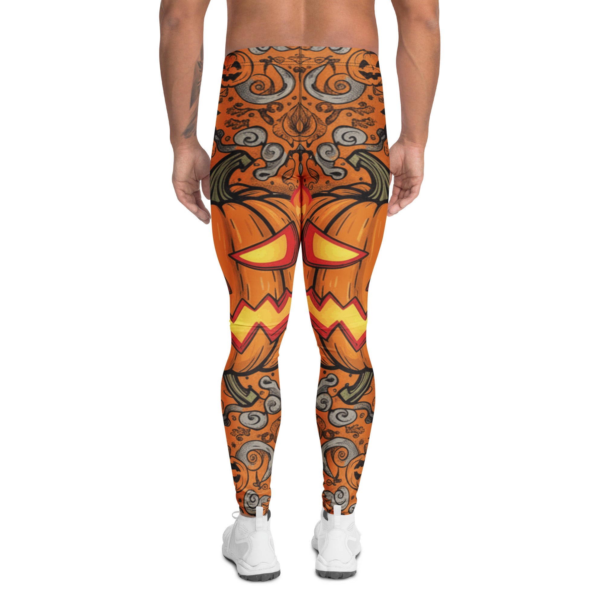 Carved Jack-o-Lantern Glow Meggings | GearBunch