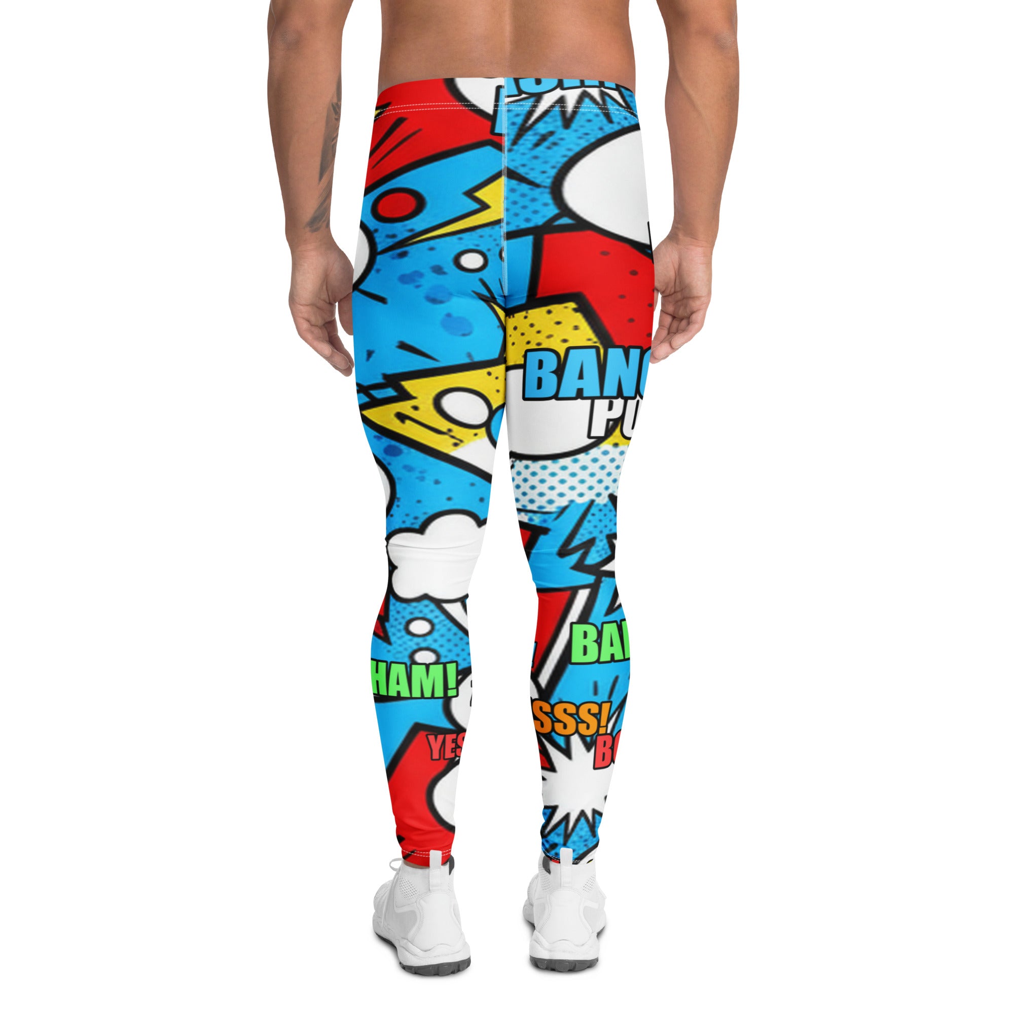 Comic Pop Electric Blue Meggings | GearBunch
