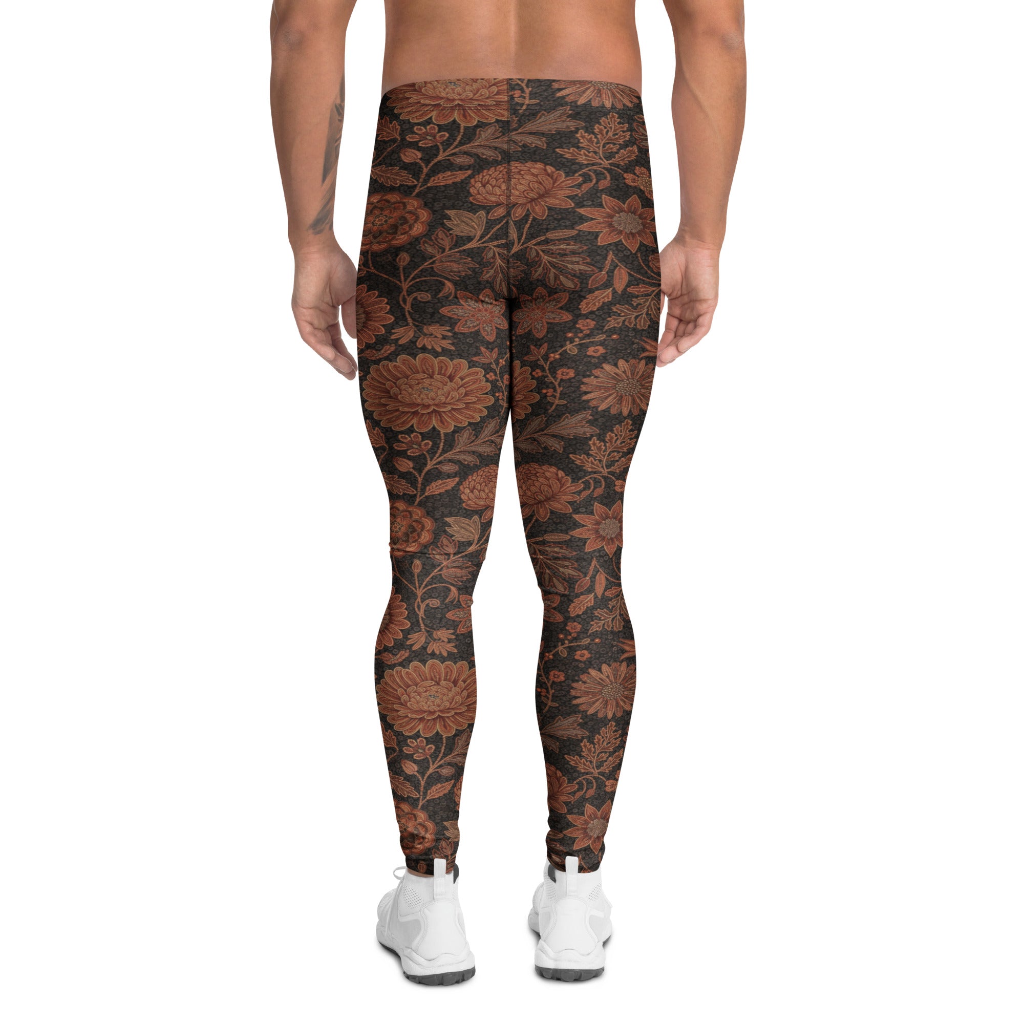 Copper Baroque Floral Meggings | GearBunch