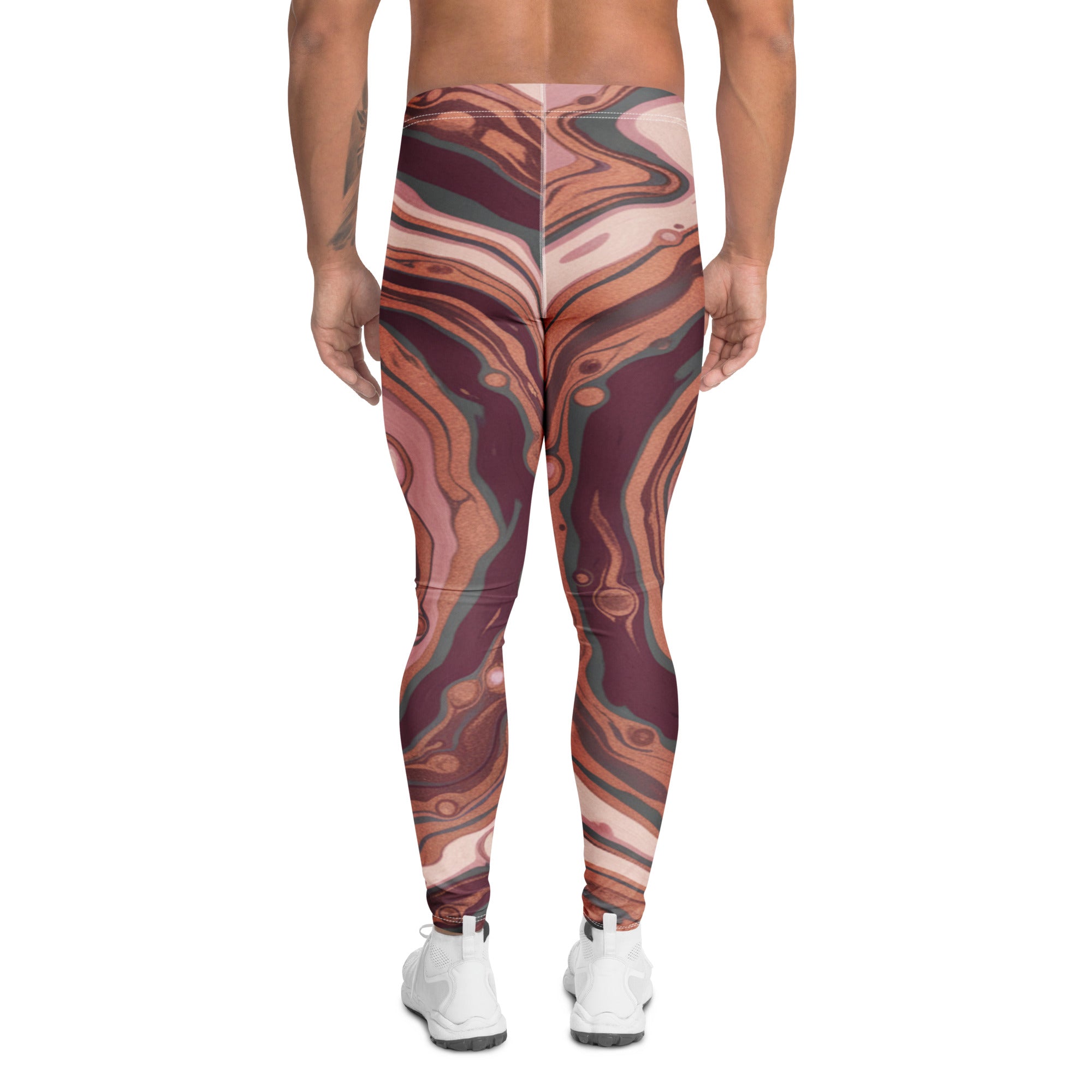 Liquid Marble Rose Gold Luxe Meggings | GearBunch