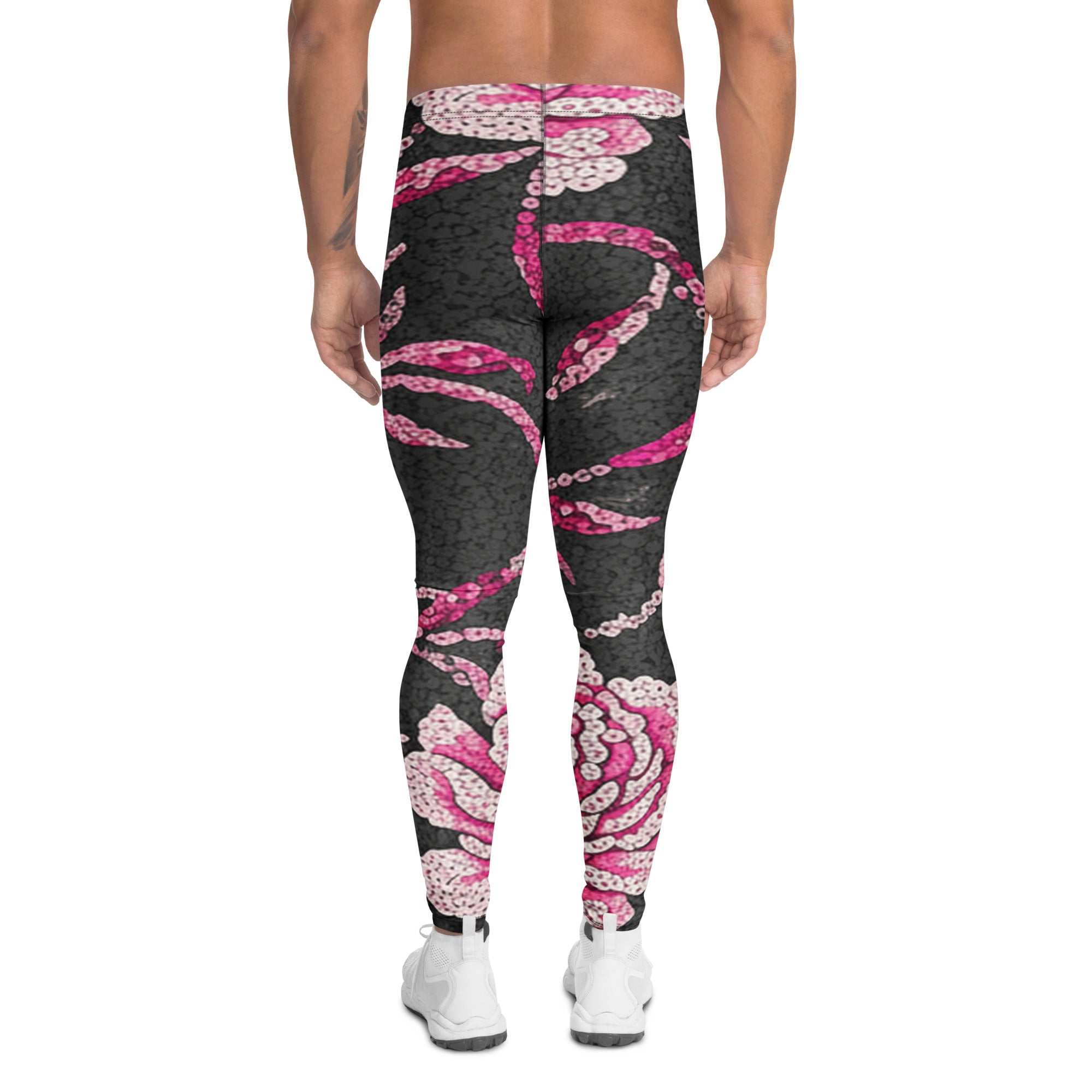 Pink Paillette Peony Meggings | GearBunch