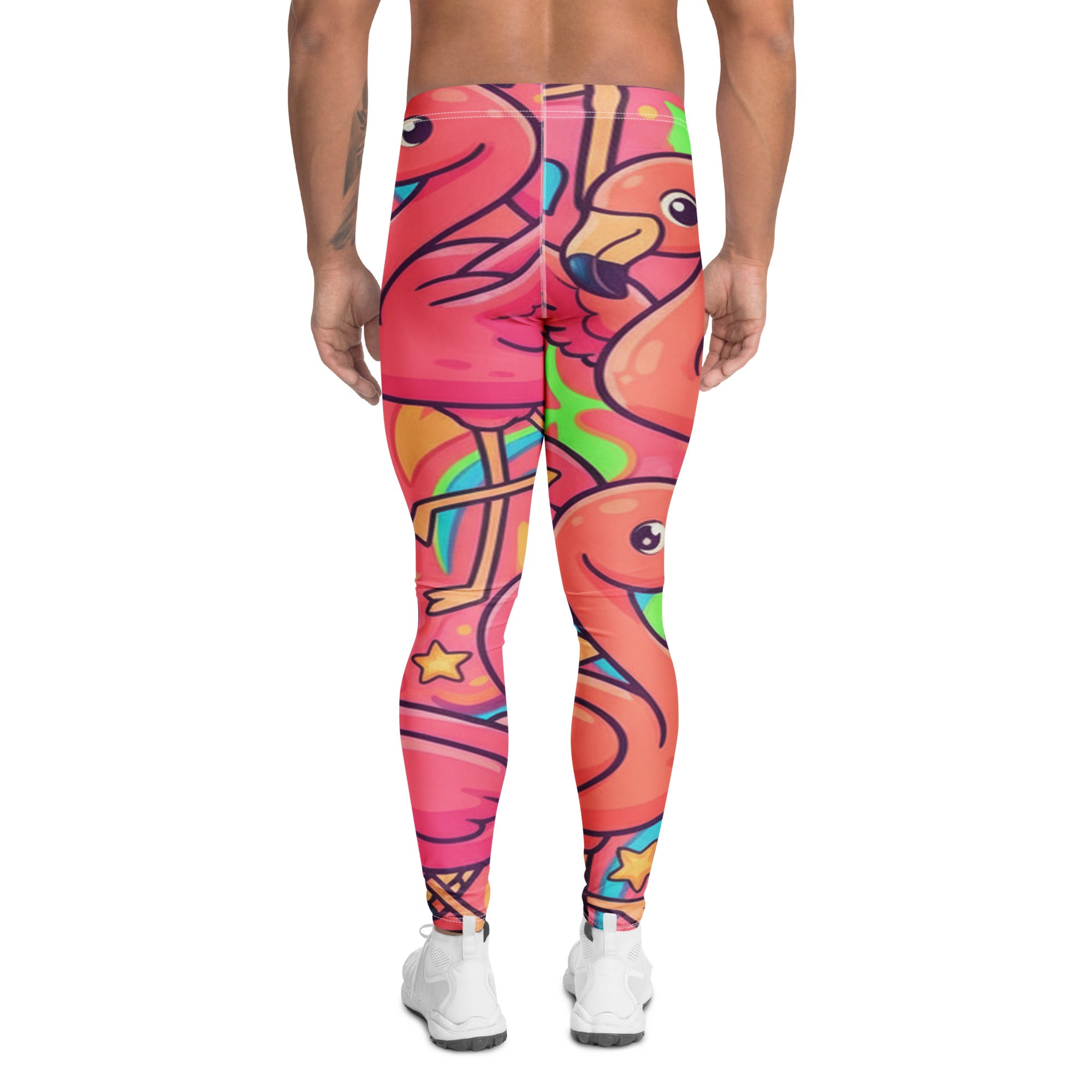 Vibrant Flamingo Flock Meggings | GearBunch