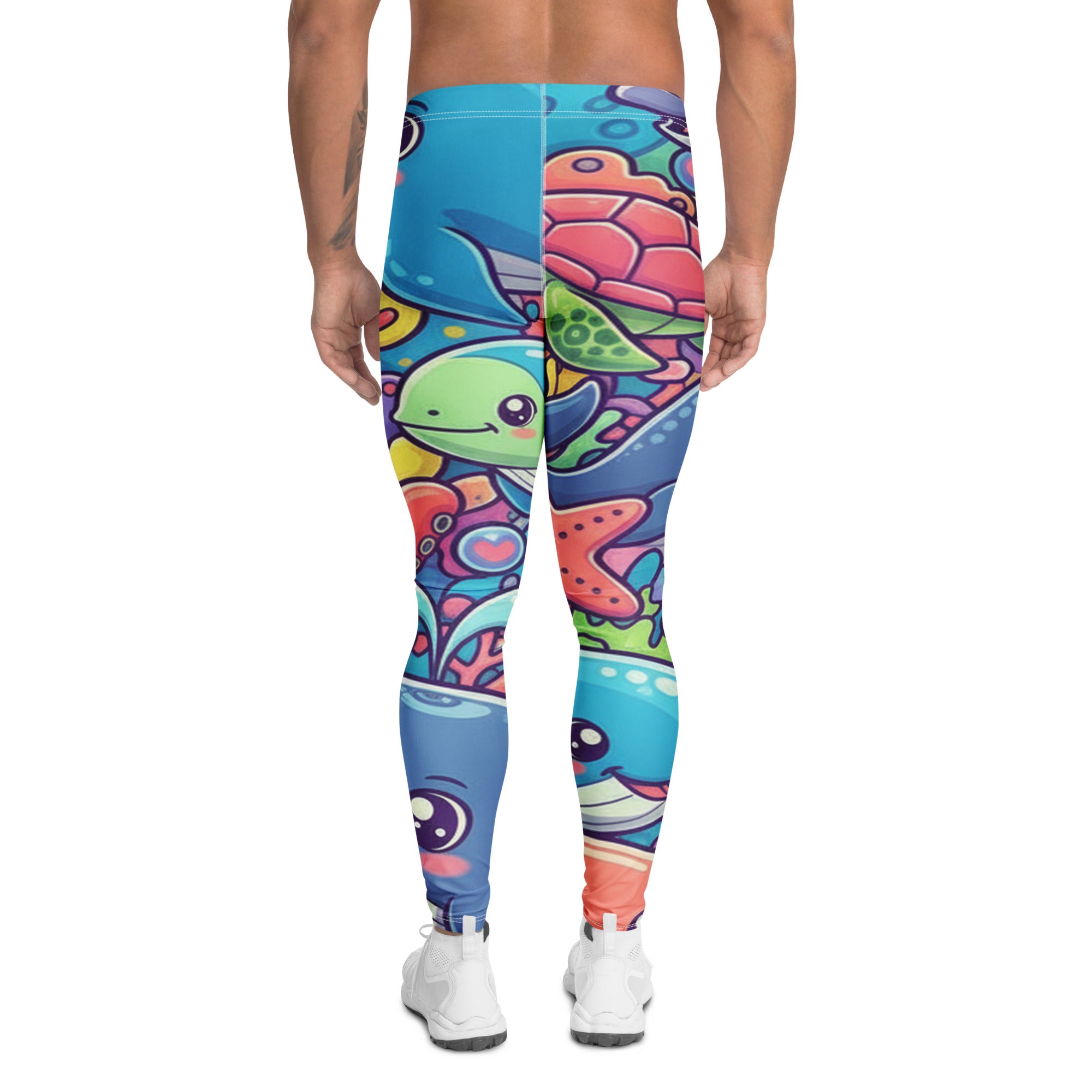Vibrant Ocean Creatures Meggings | GearBunch