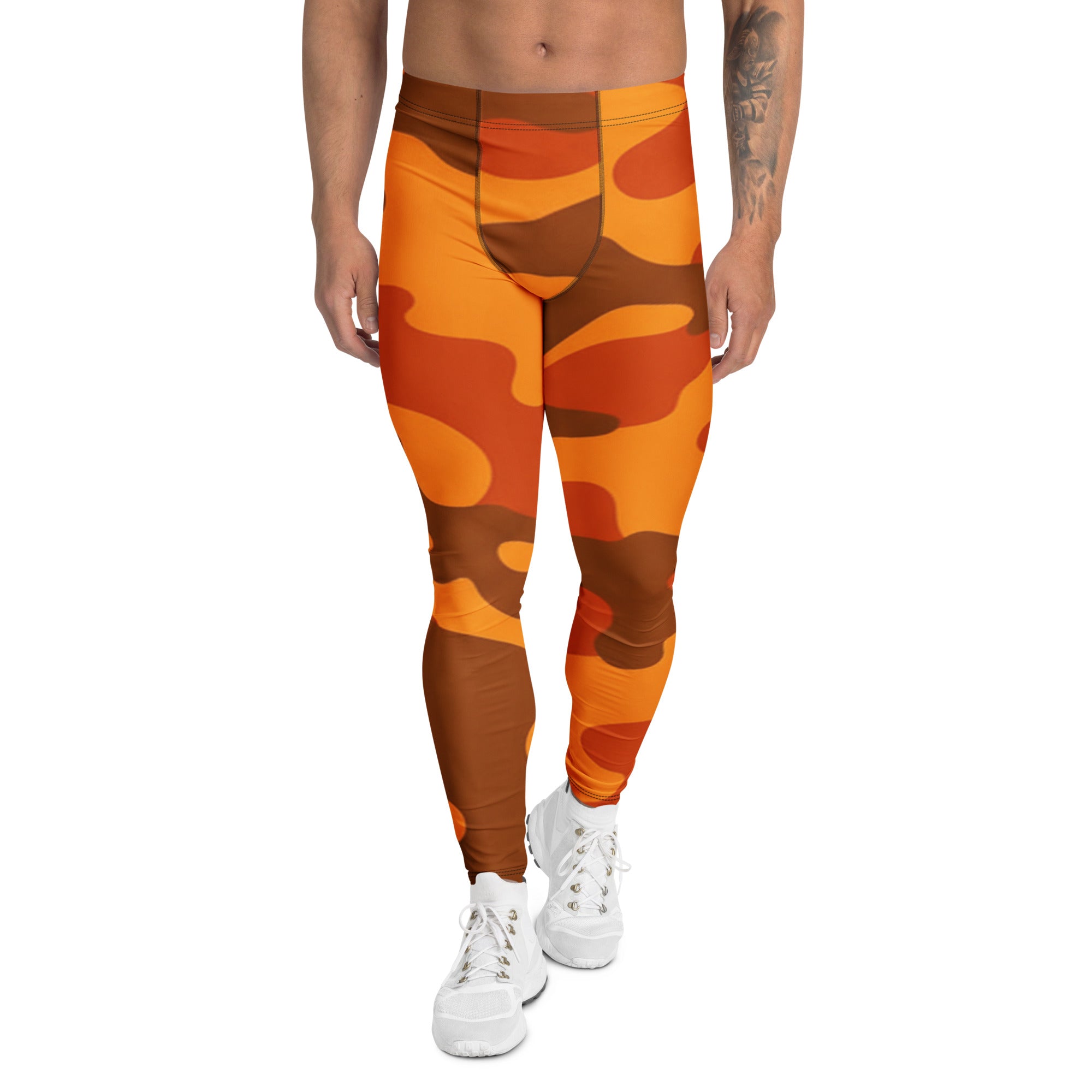 Burnt Orange Camo Meggings | GearBunch
