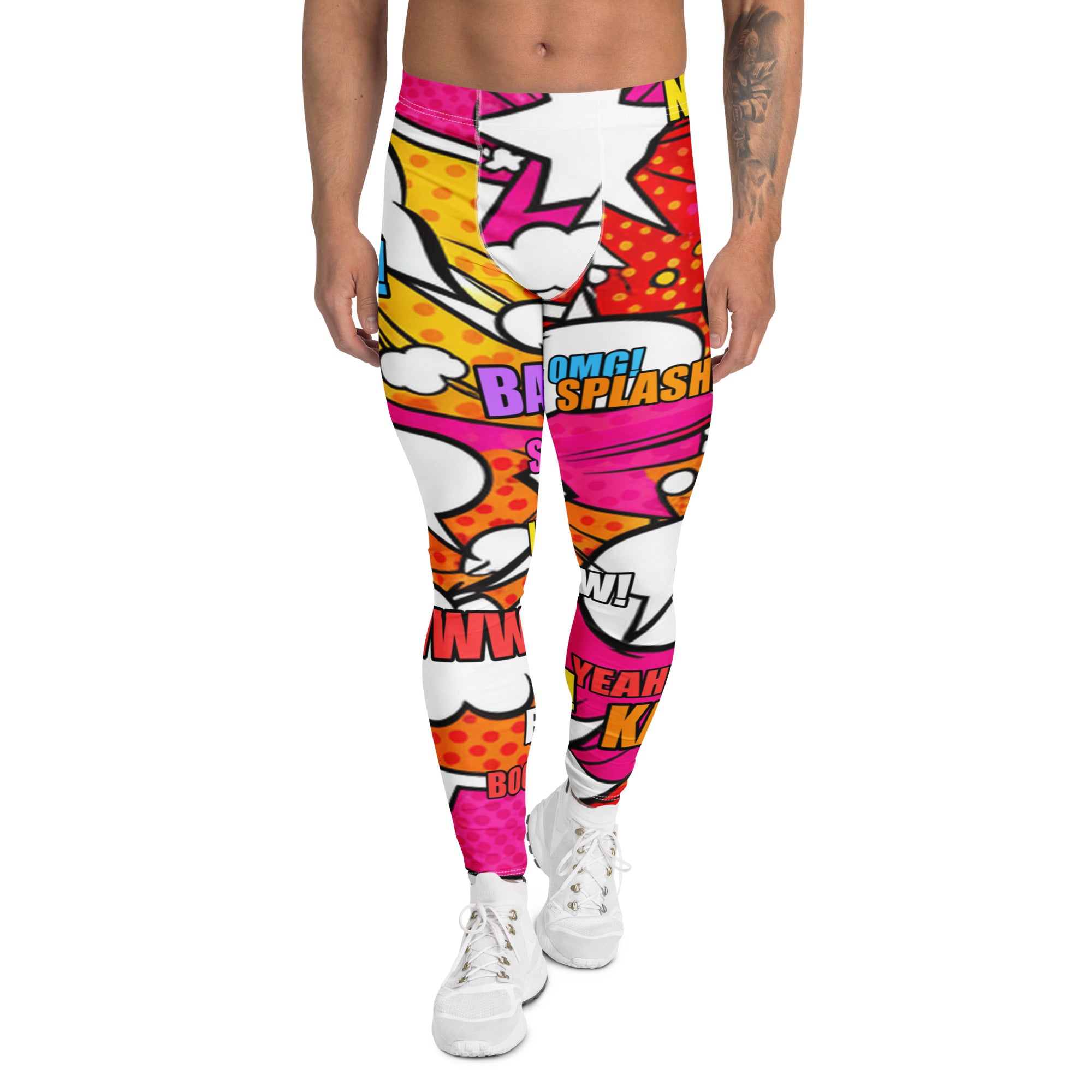 Comic Pop Sunset Orange Meggings | GearBunch
