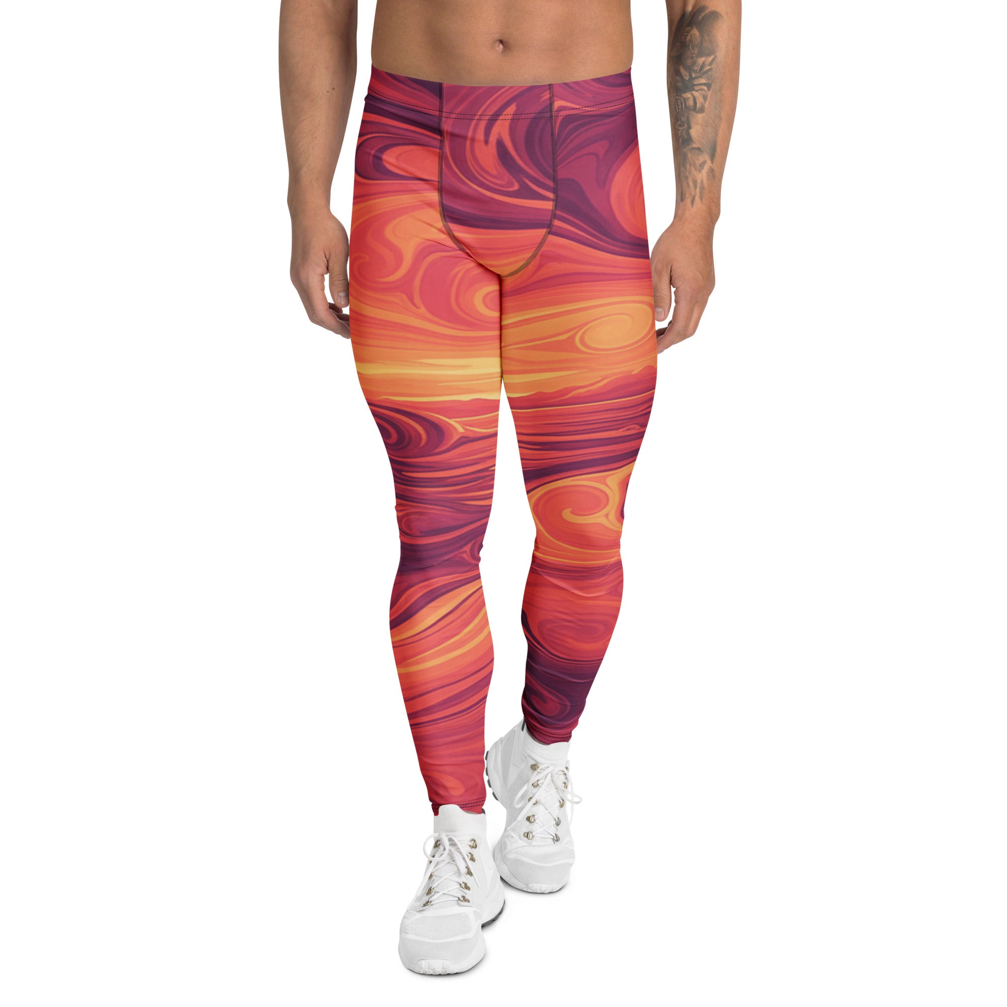 Liquid Marble Sunset Horizon Meggings | GearBunch