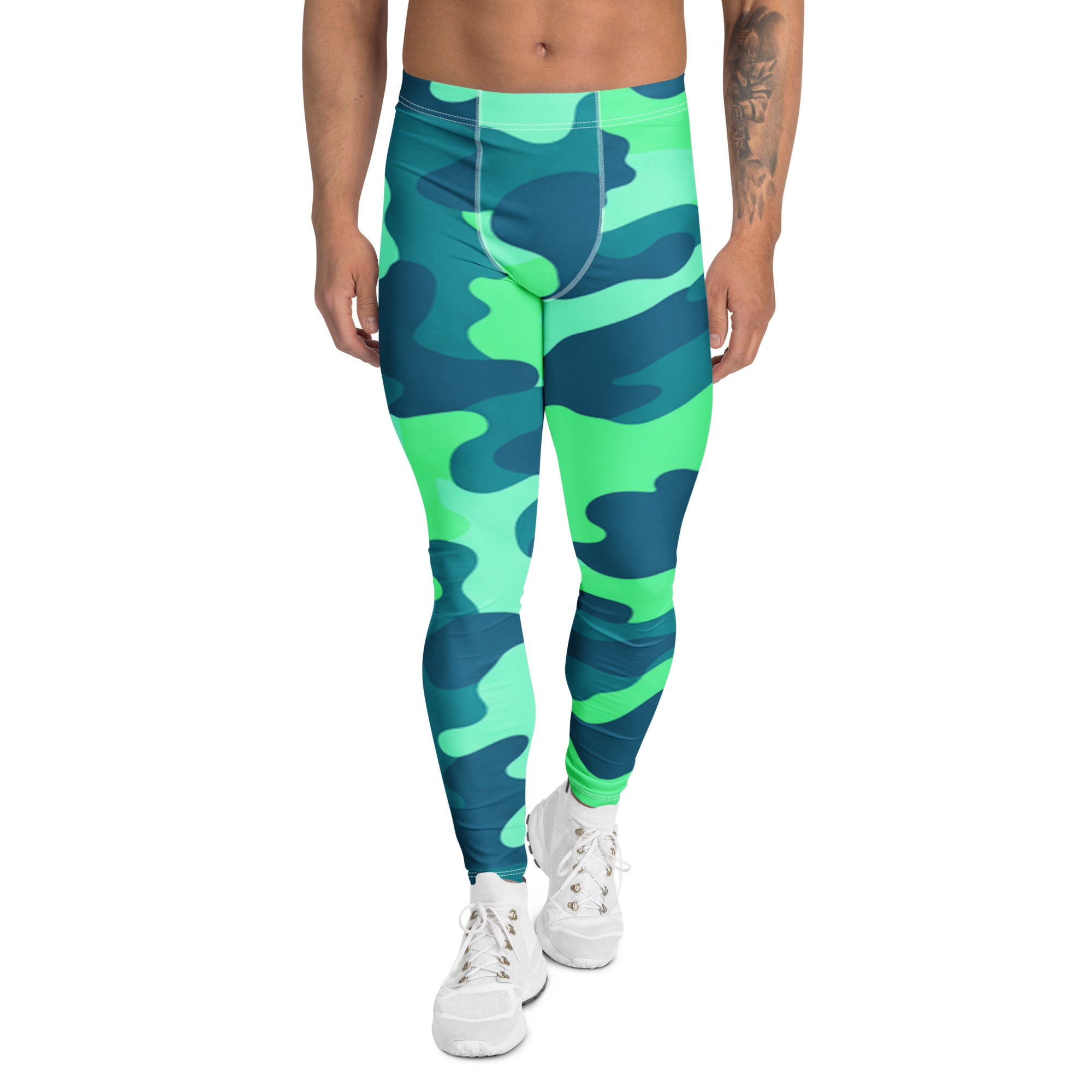 Ocean Teal Camo Meggings | GearBunch